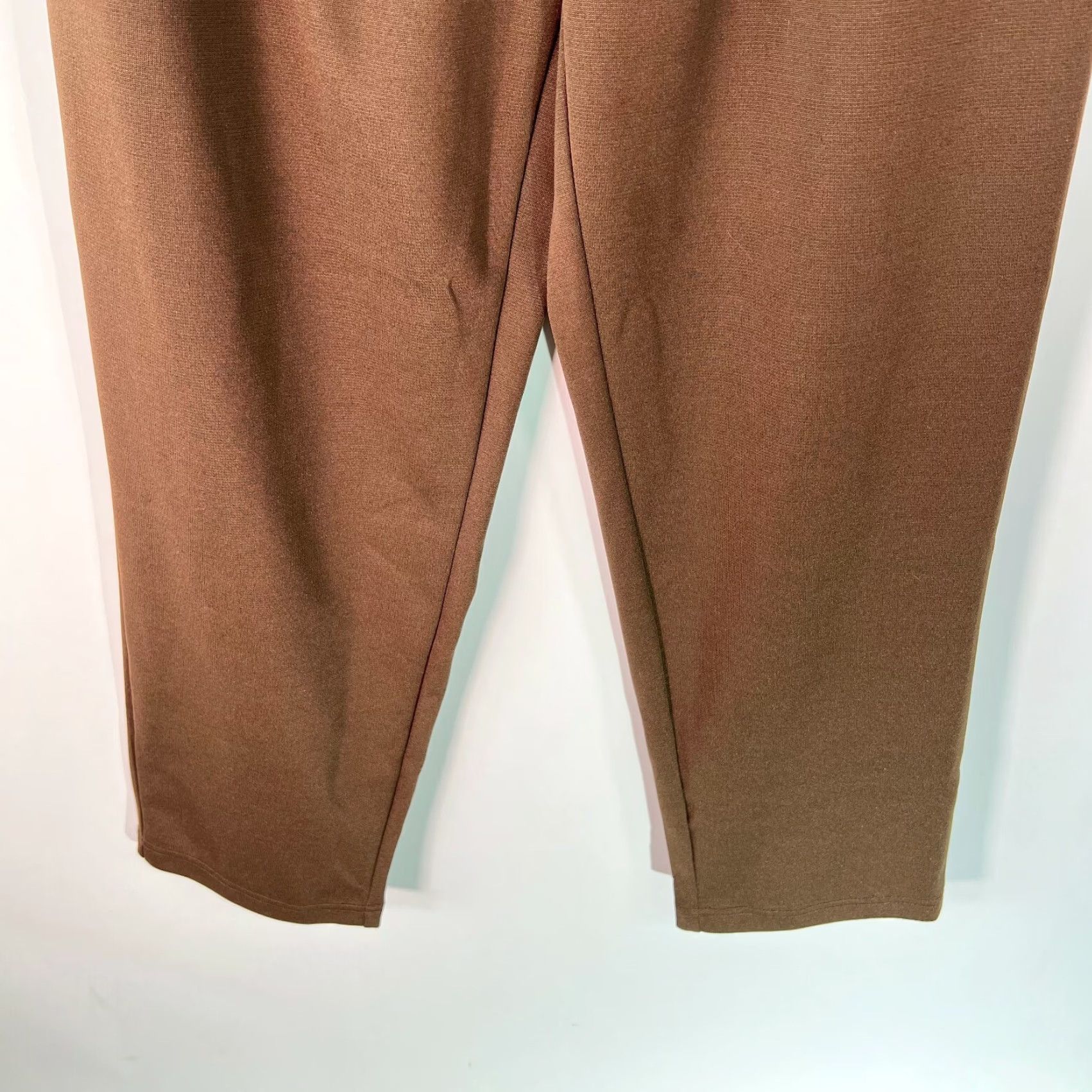 Blair Blair Womens Brown High Rise Flat Front Elastic Waist Pull On Casual Pant Size 8 Size 30" / US 8 / IT 44 - 6 Thumbnail