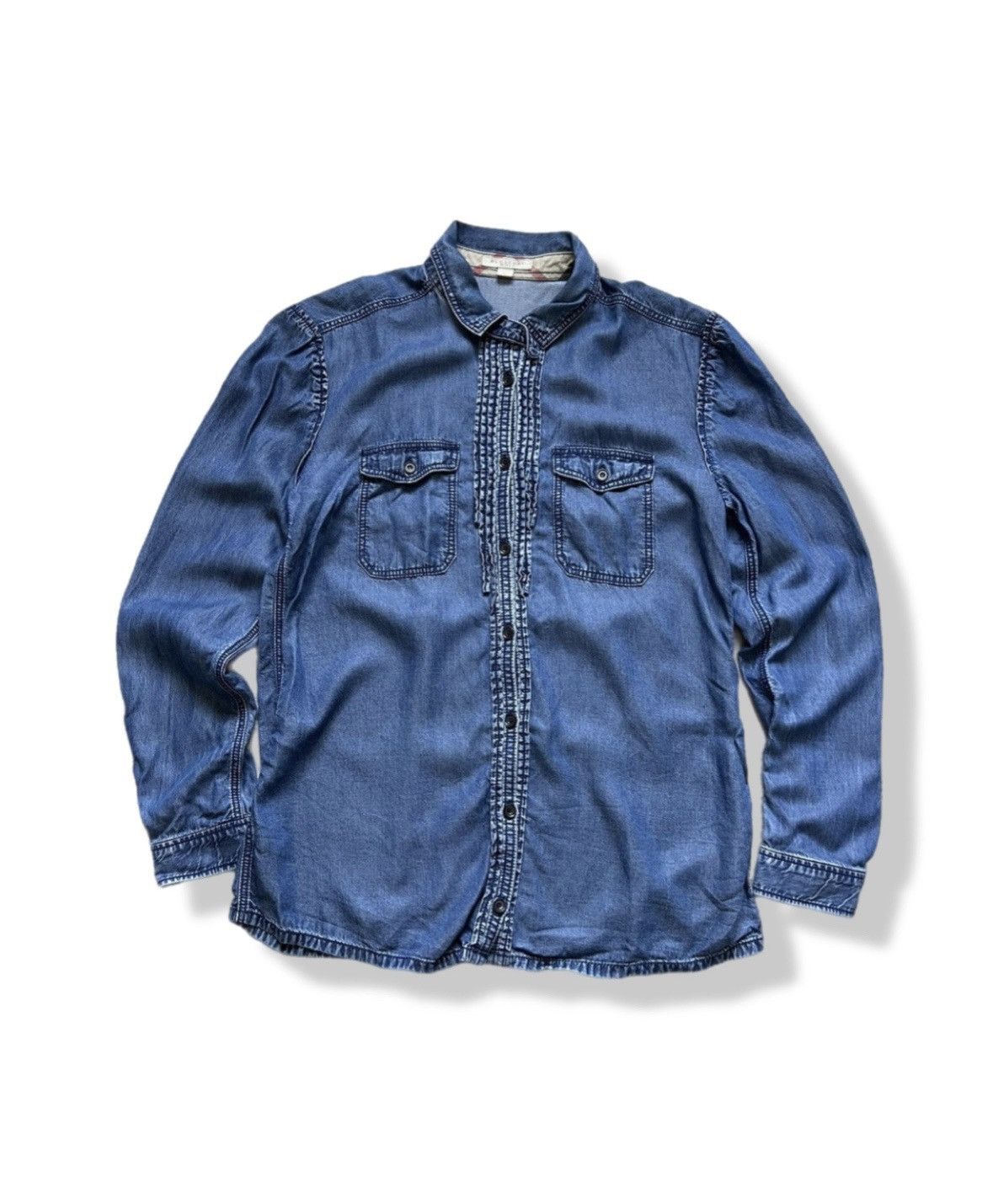 Burberry 💙Burberry Shirt Jeans Women Rare M Size Size M / US 6-8 / IT 42-44 - 1 Thumbnail
