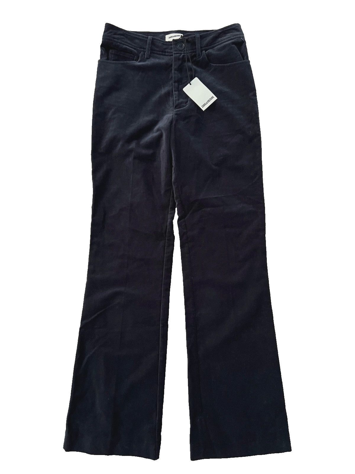 Zadig & Voltaire Zadig & Voltaire Pistol Velvet Pants Navy ( 34 / XS ) Size 24" / US 00 / IT 34 - 1 Thumbnail