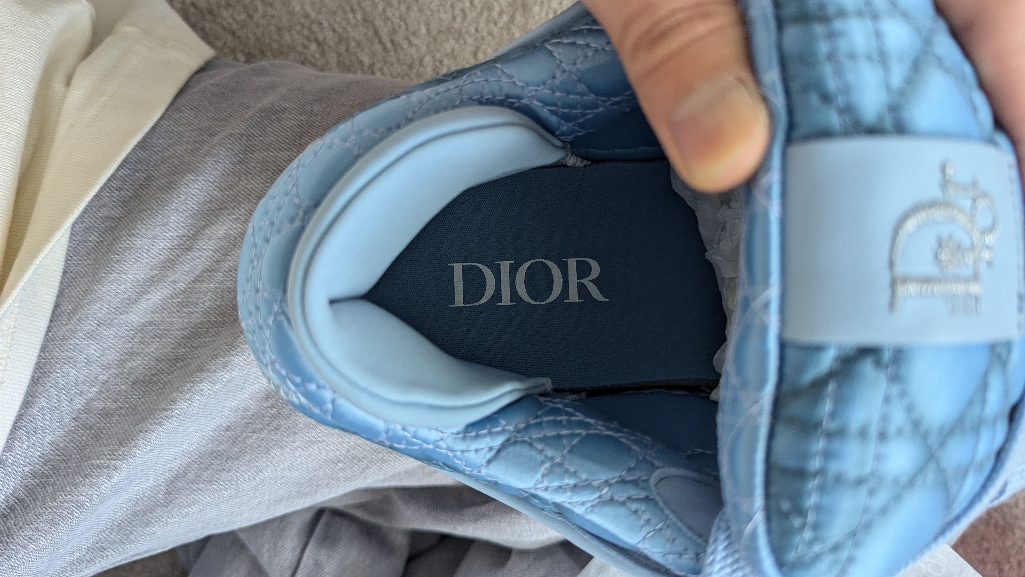 Dior × ERL Dior ERL B9S Sneaker Blue Cannage Colorway EU42 UK8 Size US 9 / EU 42 - 9 Thumbnail