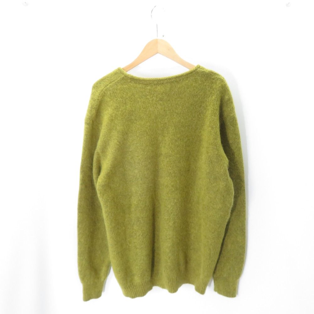 Needles Sweater Mohair Knit Cardigan Yellow Size US M / EU 48-50 / 2 - 2 Thumbnail