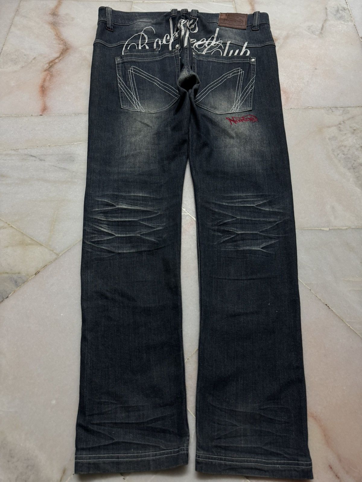 Norton VINTAGE NORTON RUSTY MUDWASH SLIM BACK LOGO EMBROIDERY JEAN Size US 36 / EU 52 - 11 Thumbnail