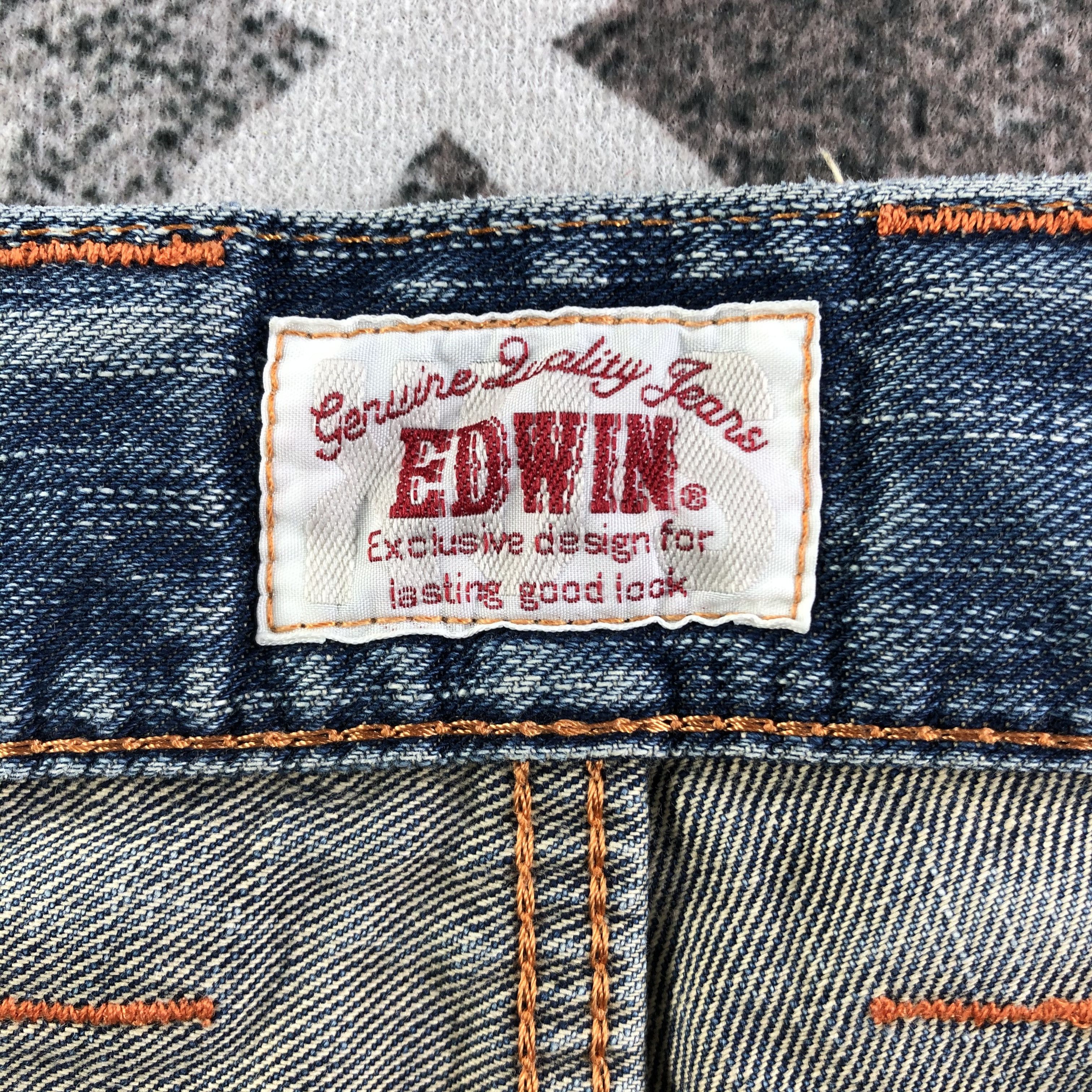 Edwin Vintage Edwin XV Jeans Distressed Denim KJ2198 Size US 30 / EU 46 - 9 Thumbnail
