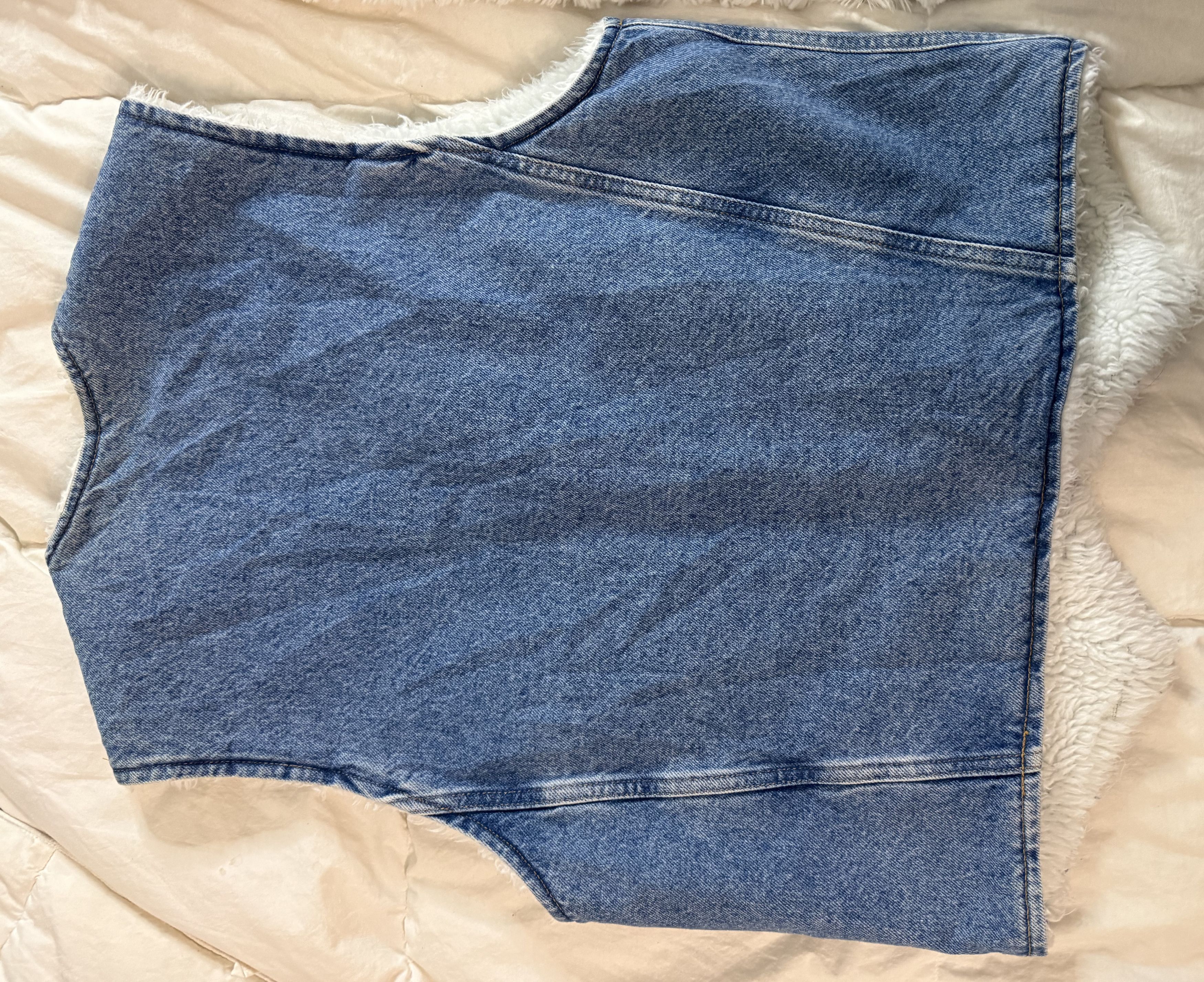 Levi's Vintage Clothing Vintage Levis Denim Vest Sherpa Lined Jean Jacket Sl Size S / US 4 / IT 40 - 2 Thumbnail