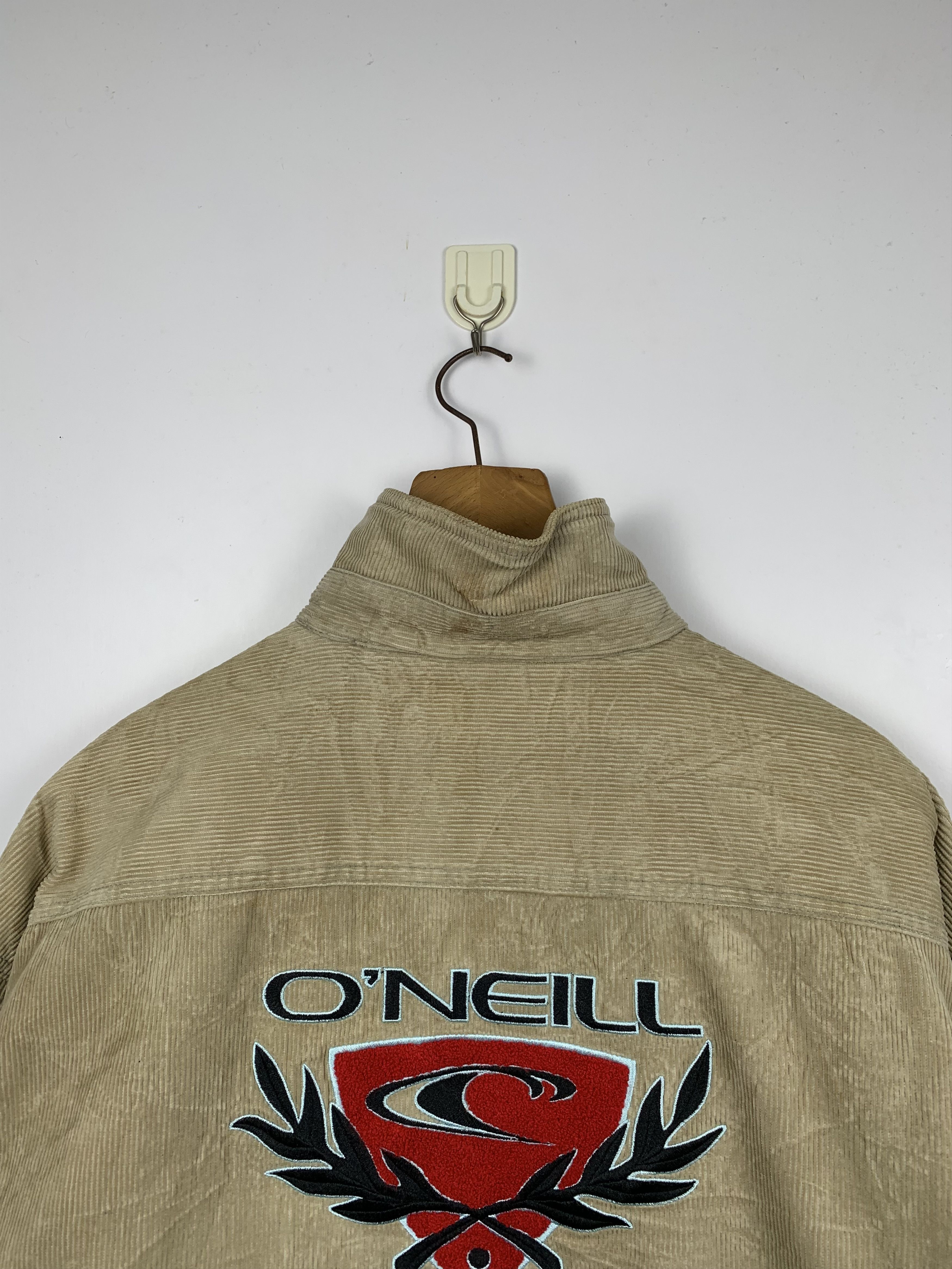 O'Neill Vintage 90s Oneill Big Logo Velvet Jacket J1185 Size US L / EU 52-54 / 3 - 2 Thumbnail
