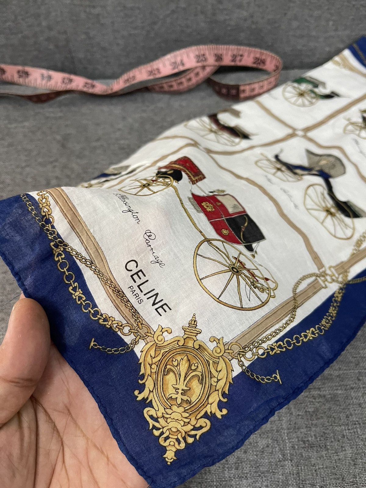 Celine Vintage Celine Pocket Square/bandana Size ONE SIZE - 2 Thumbnail