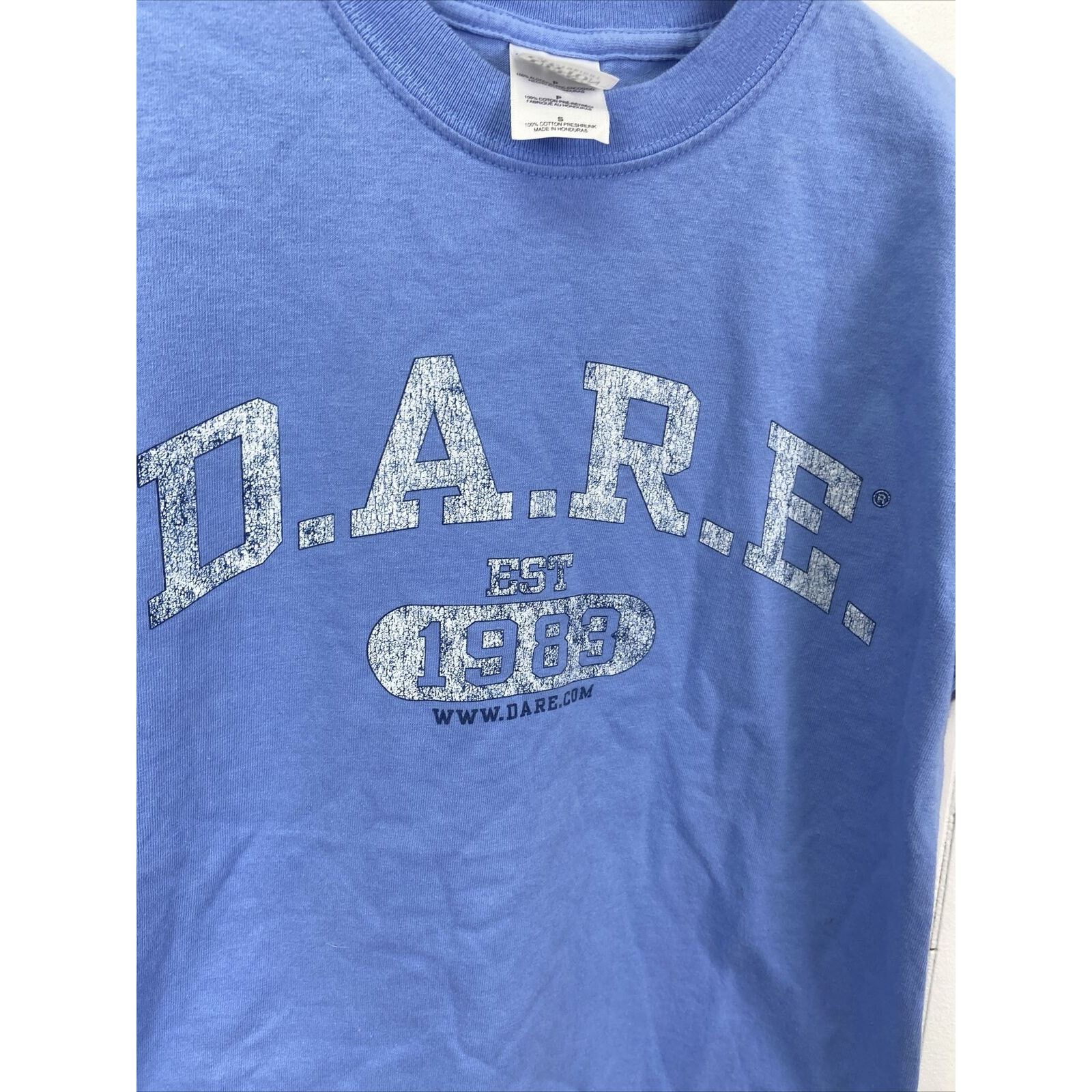 D.A.R.E DARE Light Blue Short Sleev Graphic Print T-Shirt Size Small Size US S / EU 44-46 / 1 - 2 Thumbnail