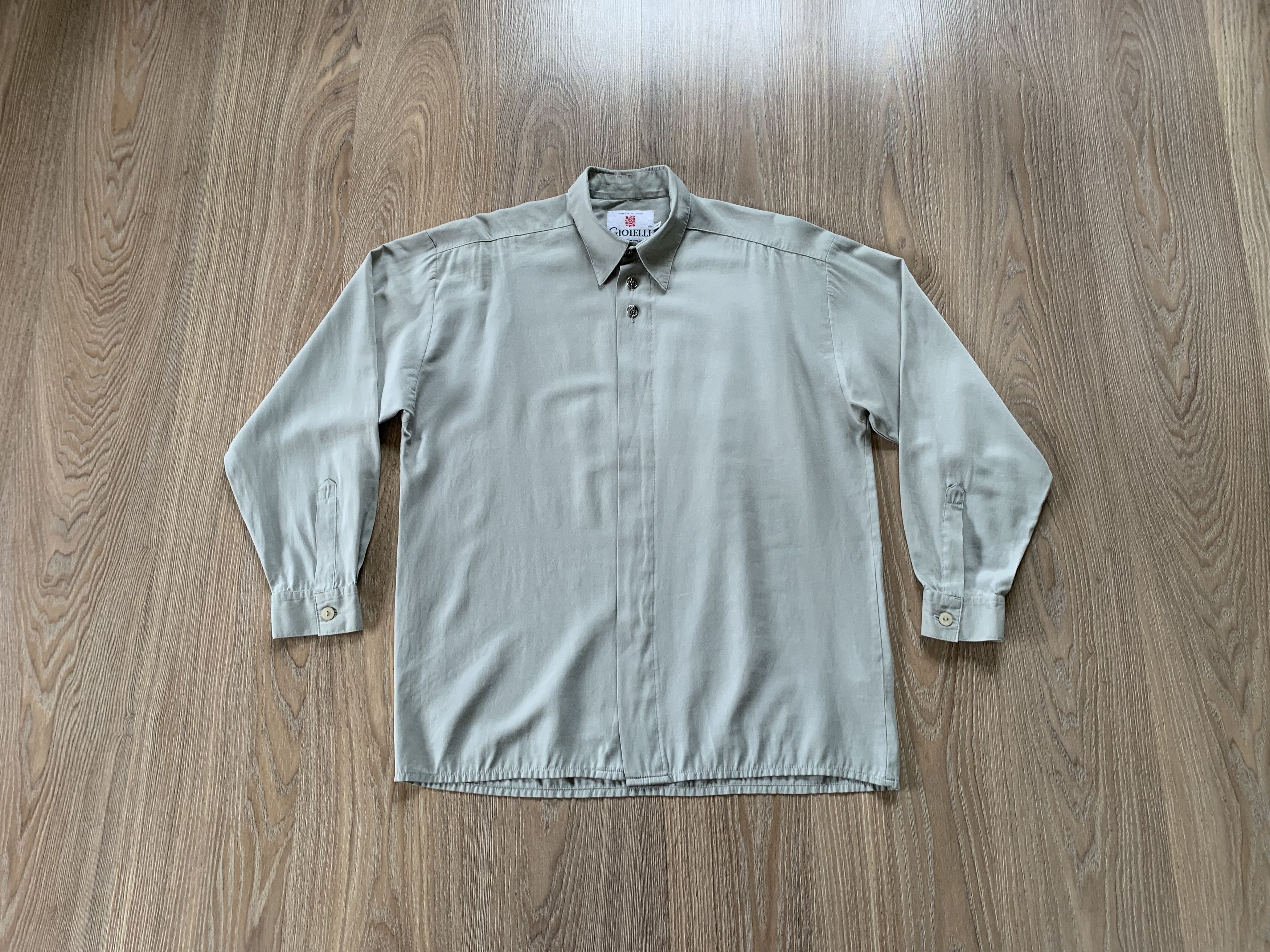 Designer Gioielli Italian Light Mens Western Long Sleeve Shirt Size US XXL / EU 58 / 5 - 1 Thumbnail