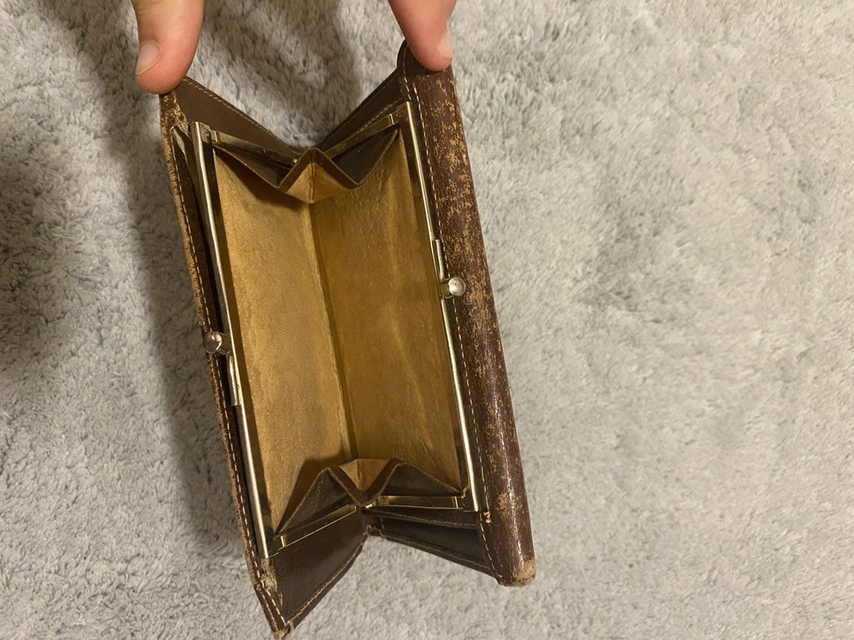 Gucci Gucci Brown Leather Vintage Wallet/Coin Purse-Large Size 30 - 13 Thumbnail
