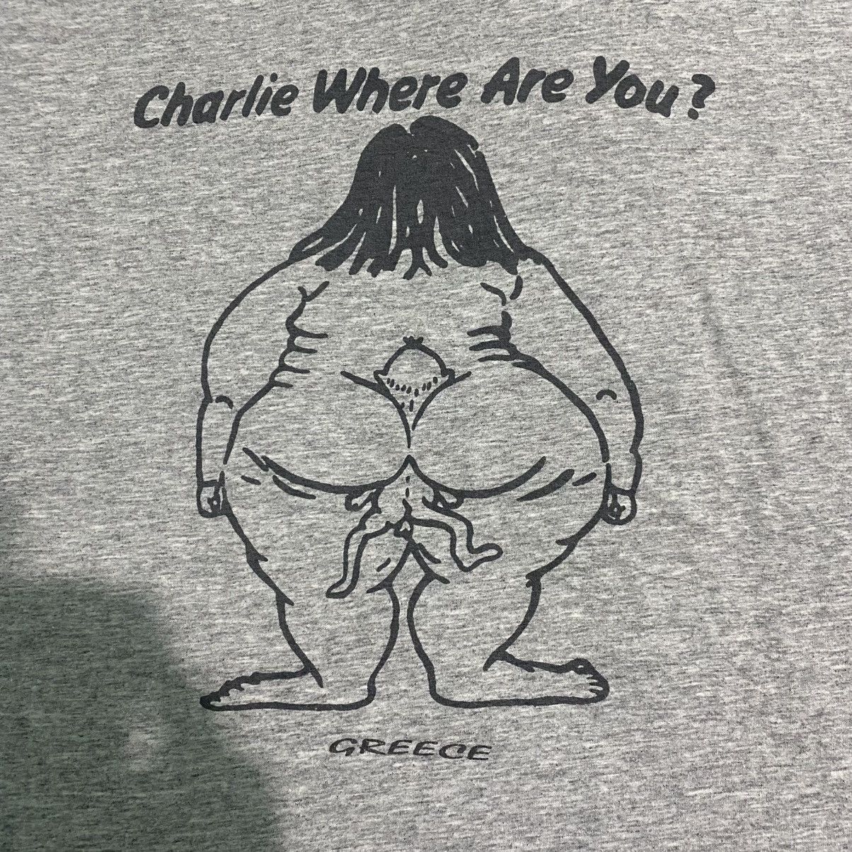Vintage Vintage Charlie Where Are You t shirt Parody Cartoon tee Size US L / EU 52-54 / 3 - 4 Thumbnail