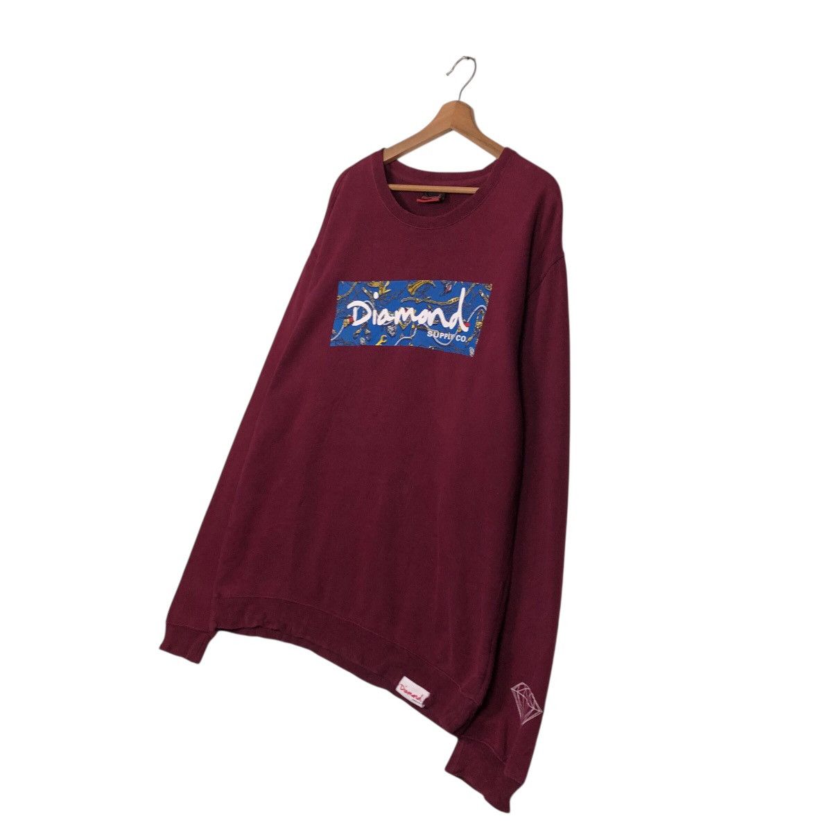 Japanese Brand 📌Vintage Sweatshirt Diamond Supply Co Big Logo Over Print Size US L / EU 52-54 / 3 - 3 Thumbnail