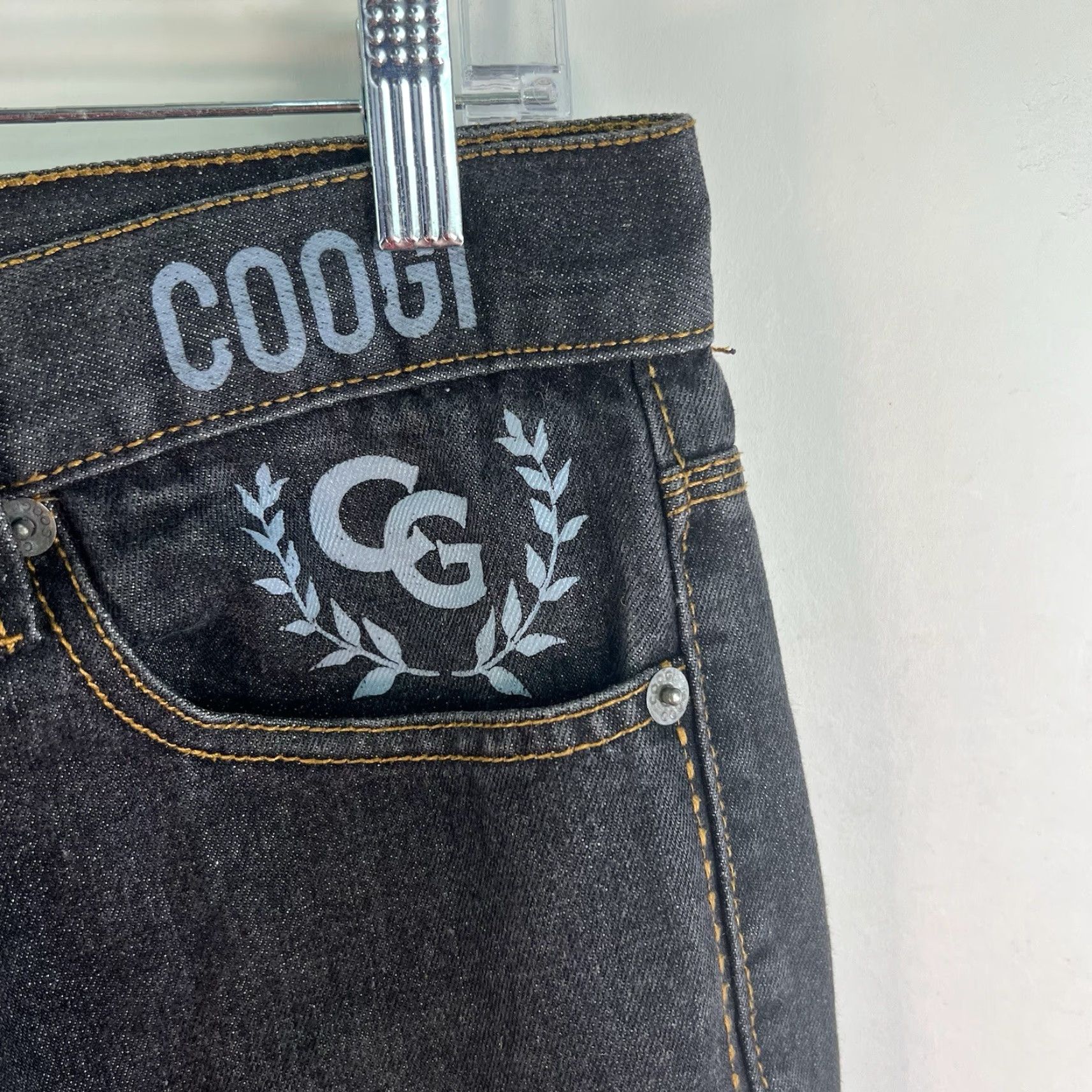 Coogi VINTAGE Coogi Jeans Men's Relaxed Straight Denim Pants Size 34 Black 90s Hip Hop Fashion Size US 34 / EU 50 - 3 Thumbnail