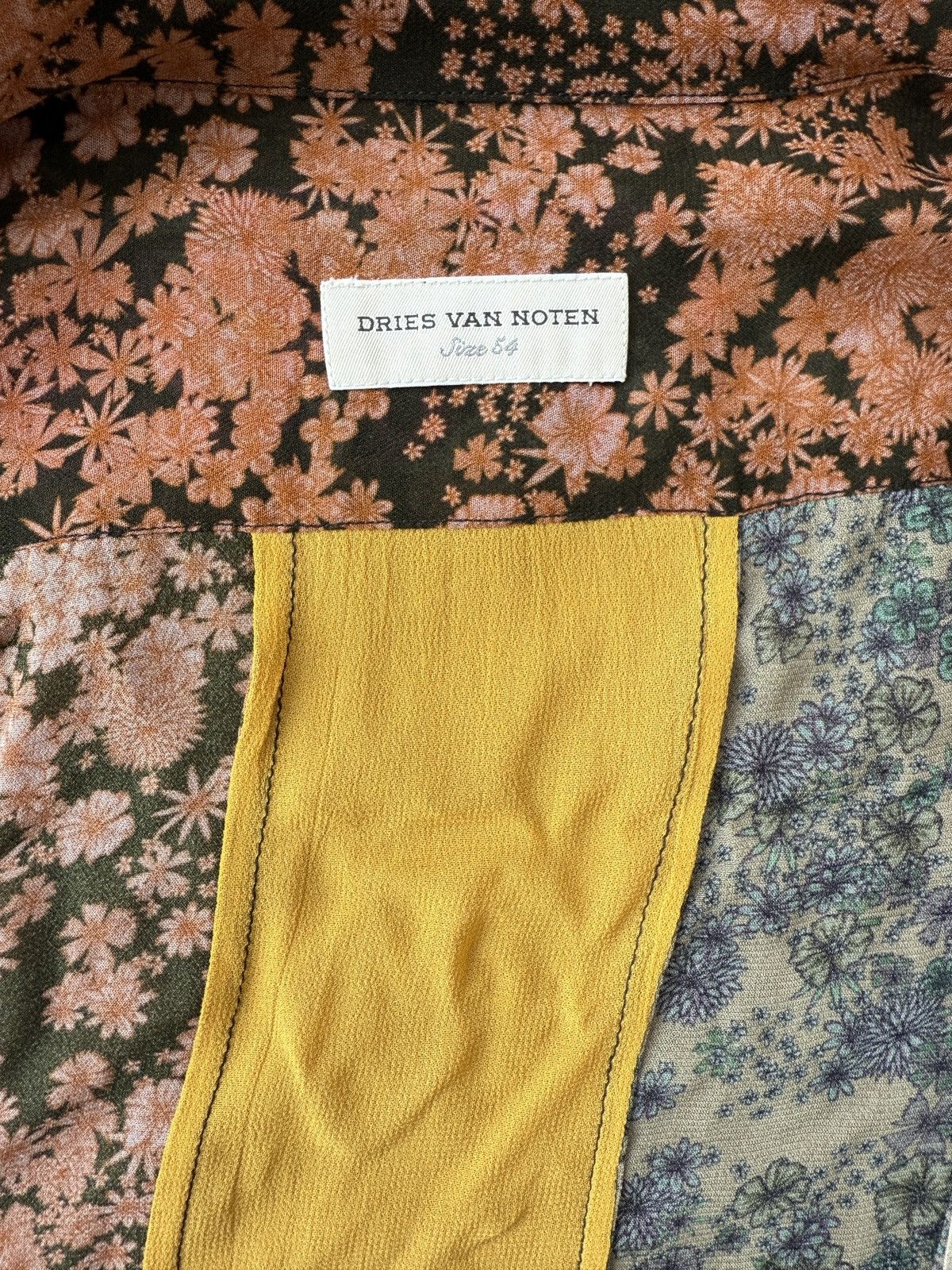 Dries Van Noten Dries van Noten patchwork shirt Size US L / EU 52-54 / 3 - 3 Thumbnail