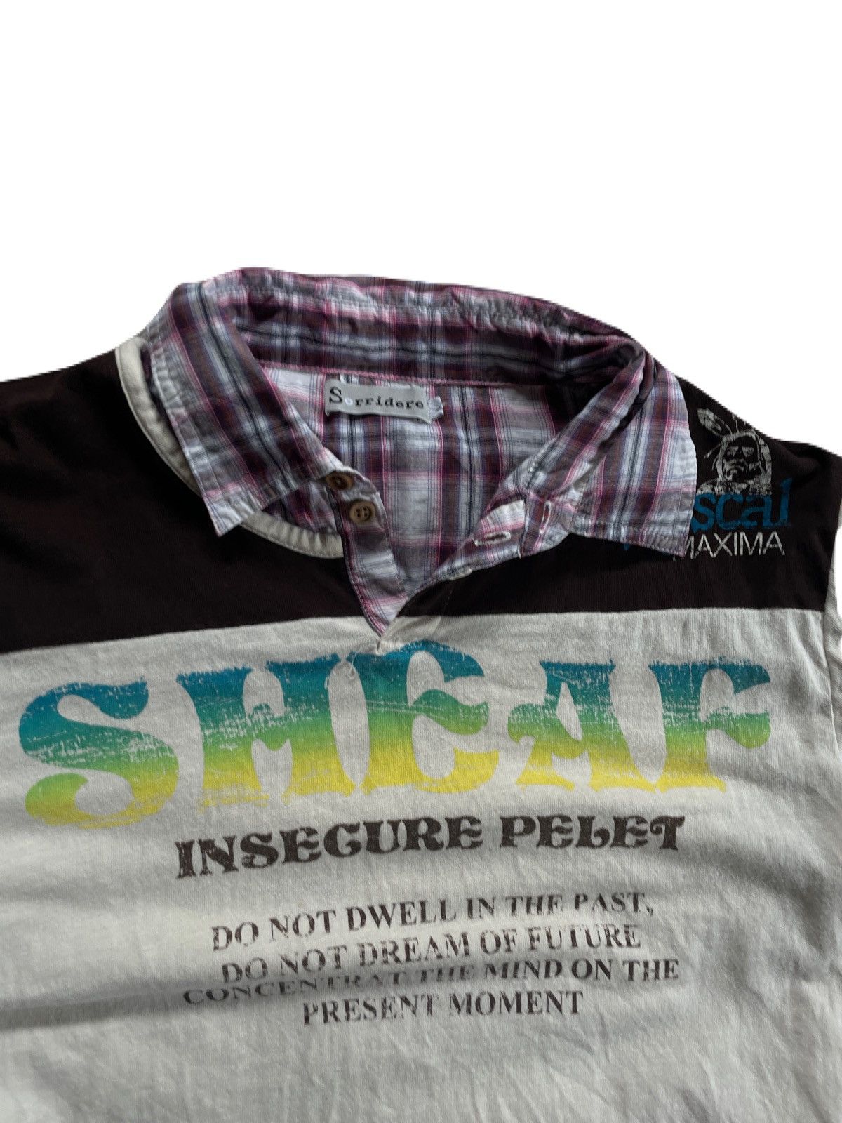 If Six Was Nine 2000s Japanese archive Vkei Layered Poem 3/4 Sleeve Tee Y2K Size US XS / EU 42 / 0 - 5 Thumbnail
