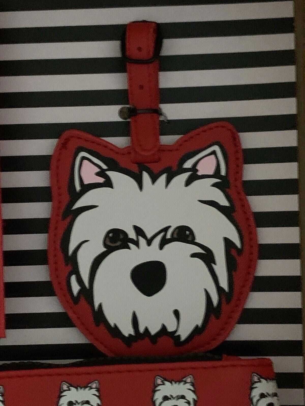 Designer Marc Tetro Cosmetic Bag Luggage Tag Passport Holder Westie Size ONE SIZE - 3 Thumbnail