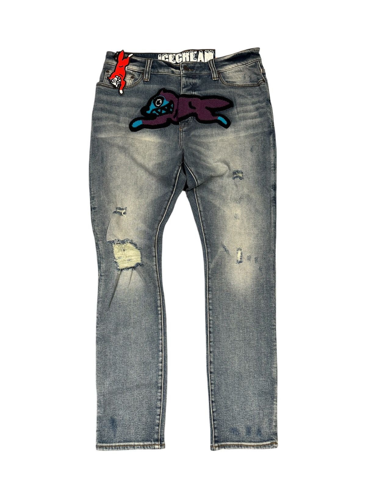 Icecream Y2K ICECREAM Running Dog Jeans Denim | Grailed