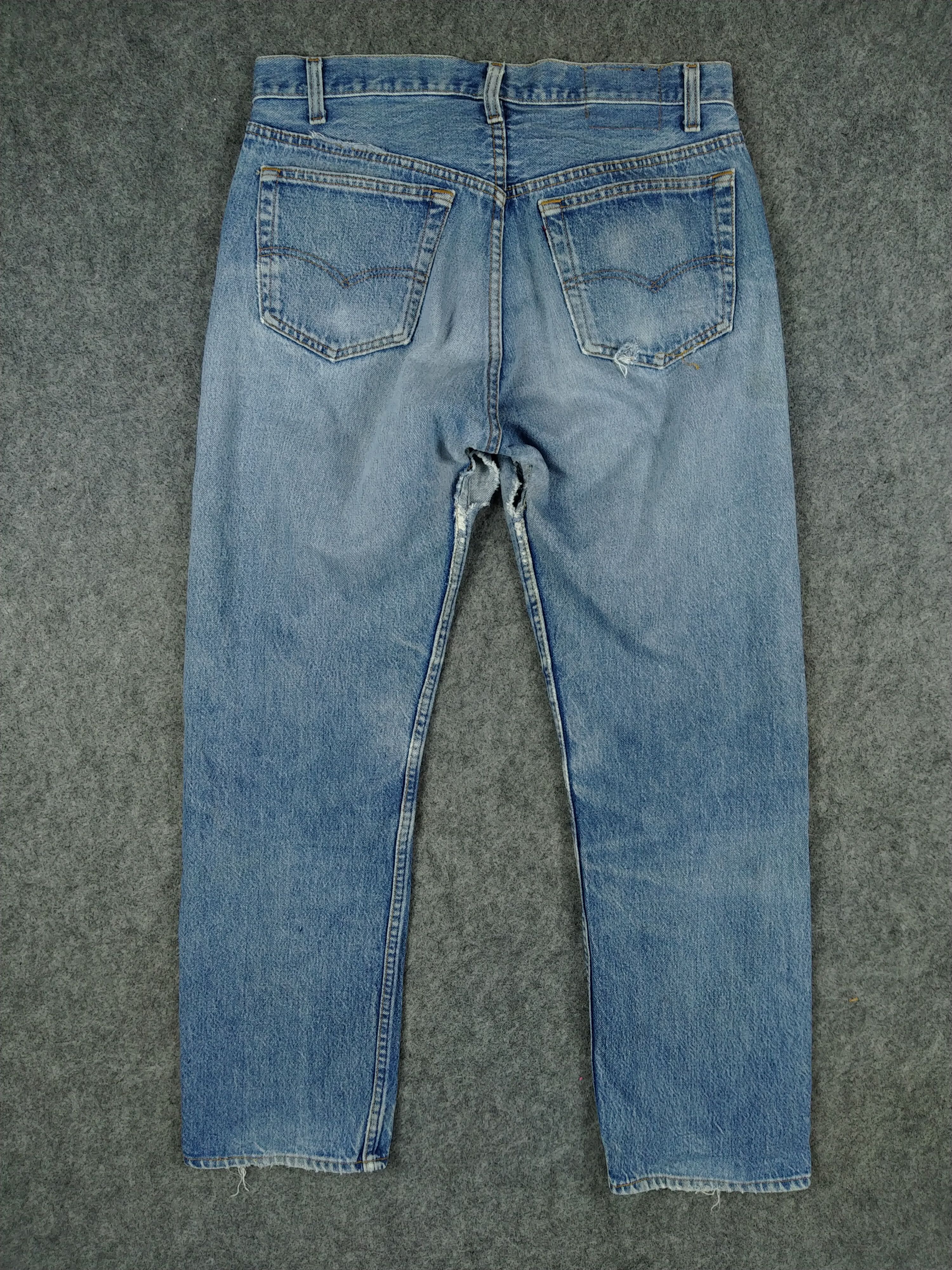 Levi's 80s Blue Wash Vintage Levi's 501 Denim 31x28.5 -JN804 Size US 31 - 2 Thumbnail