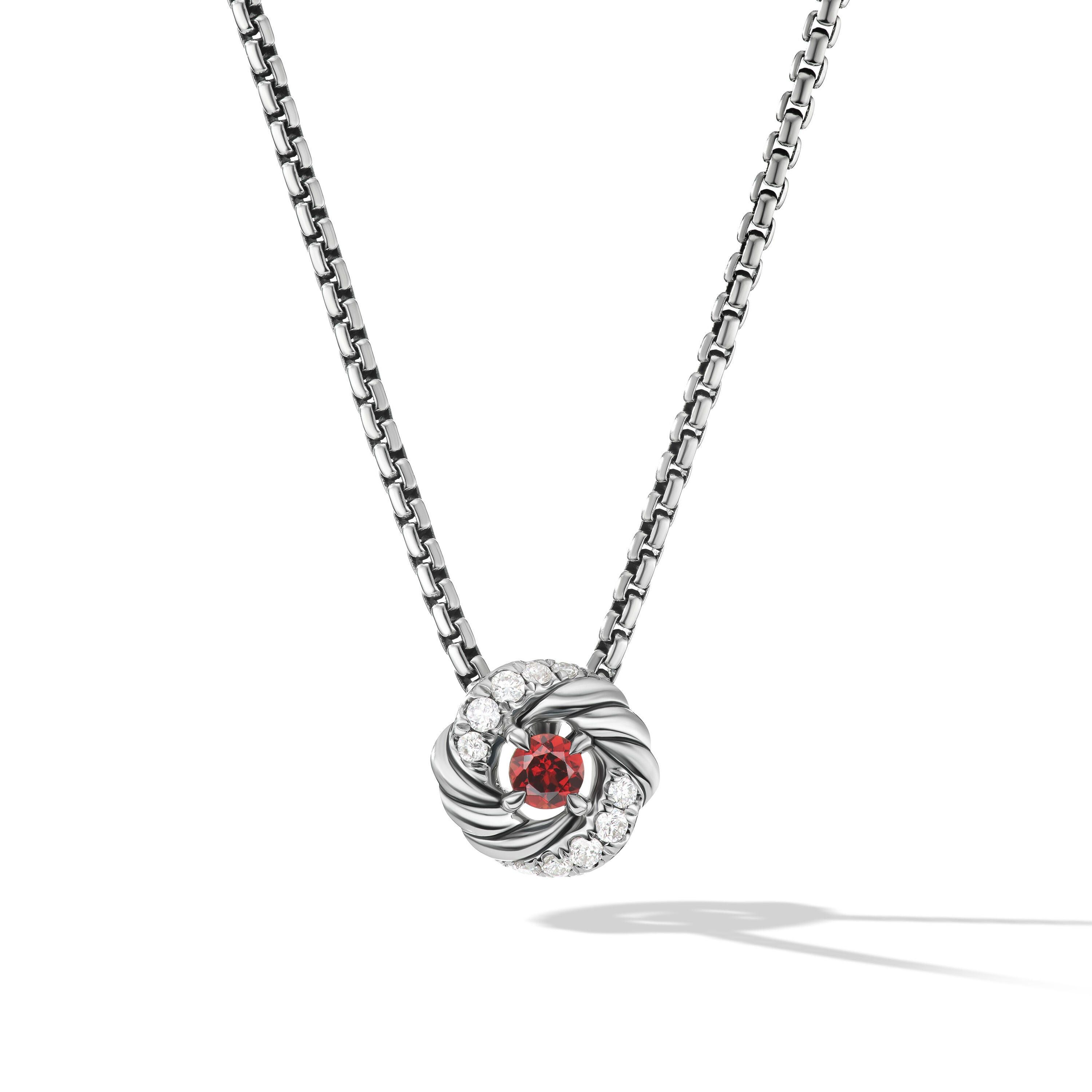 David Yurman o1w1db10526 N16512D Size:7/Necklace in Silver with Diamonds Size ONE SIZE - 1 Thumbnail