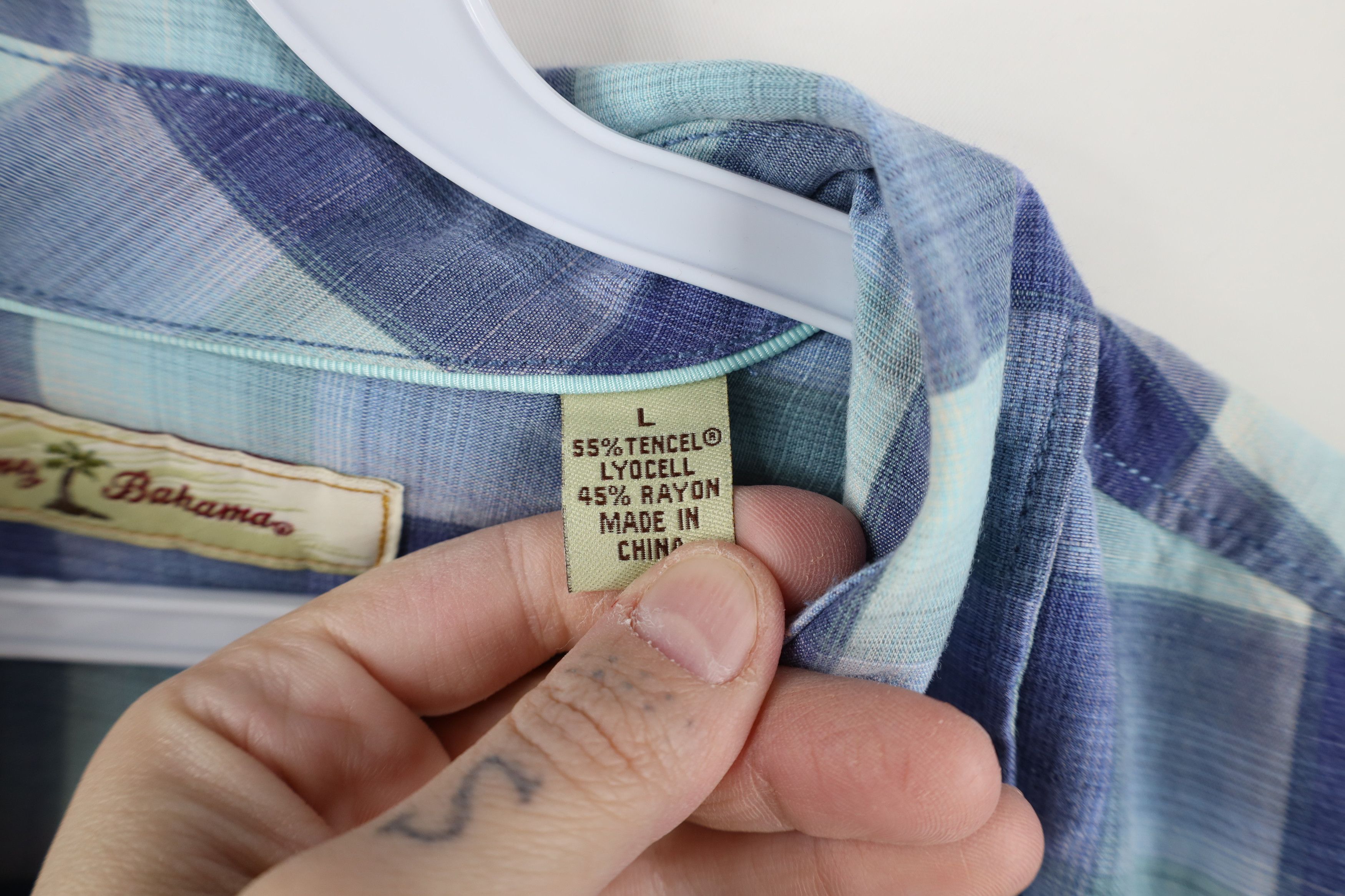 Tommy Bahama Vintage Tommy Bahama Blend Collared Button Shirt Plaid Size US L / EU 52-54 / 3 - 9 Thumbnail
