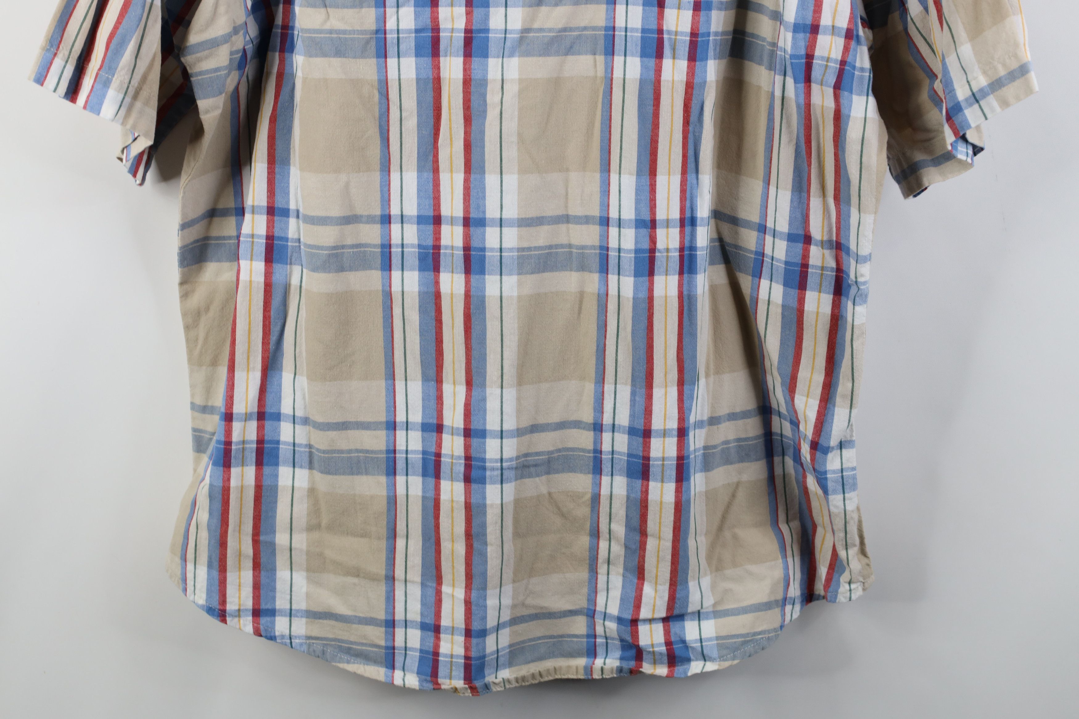 Wrangler Vintage 90s Wrangler Cowboy Snap Button Collared Shirt Plaid Size US L / EU 52-54 / 3 - 11 Thumbnail