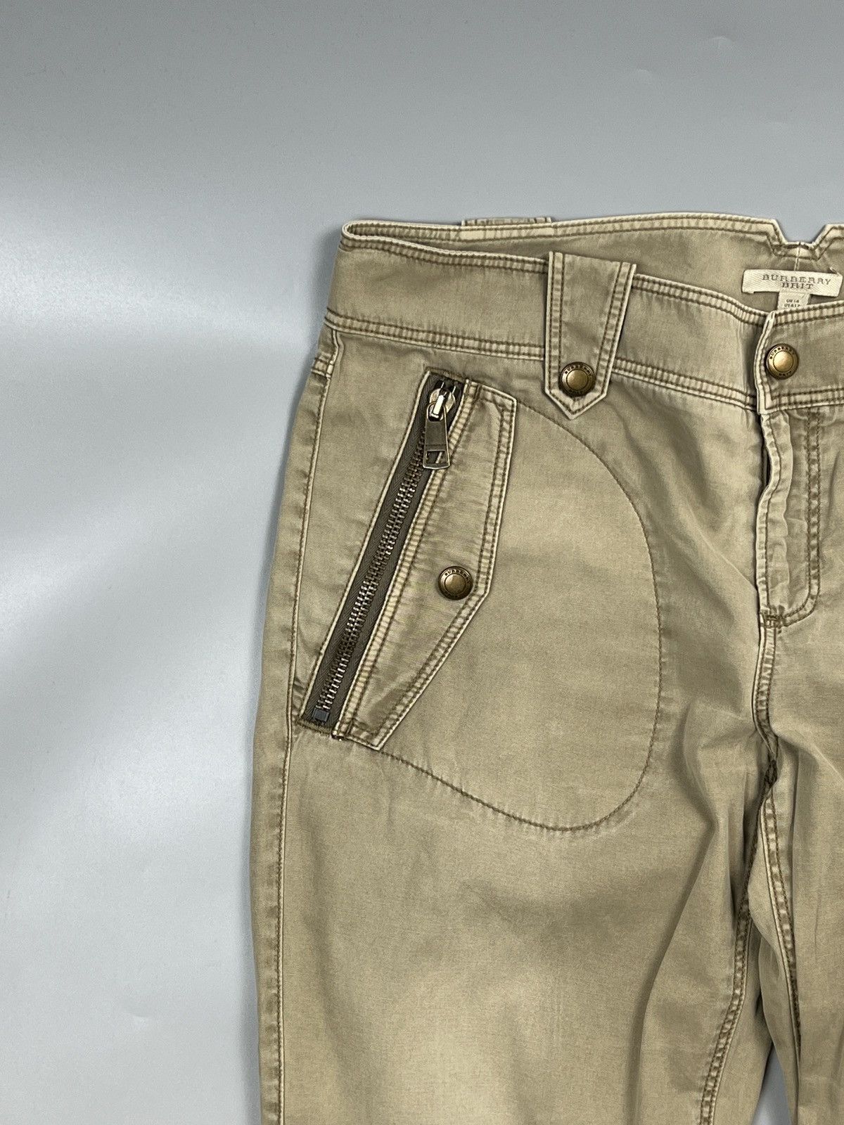 Burberry Burberry Brit Military Style Cargo Pants (Y0605) Size 32" / US 10 / IT 46 - 3 Thumbnail