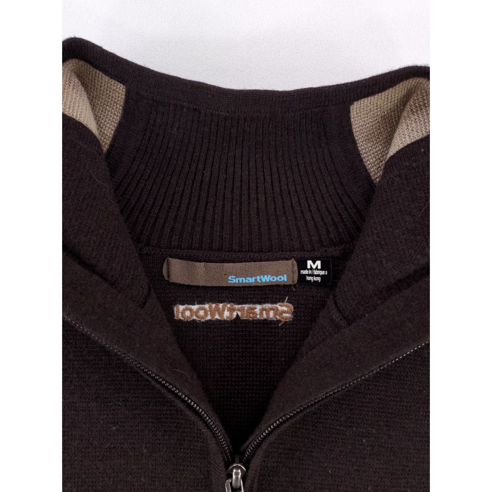 Smartwool SmartWool Jacket Full Zip Wool Dark Light Brown Mens M Brown Windbreaker 100% Wool Mens M Size US M / EU 48-50 / 2 - 2 Thumbnail