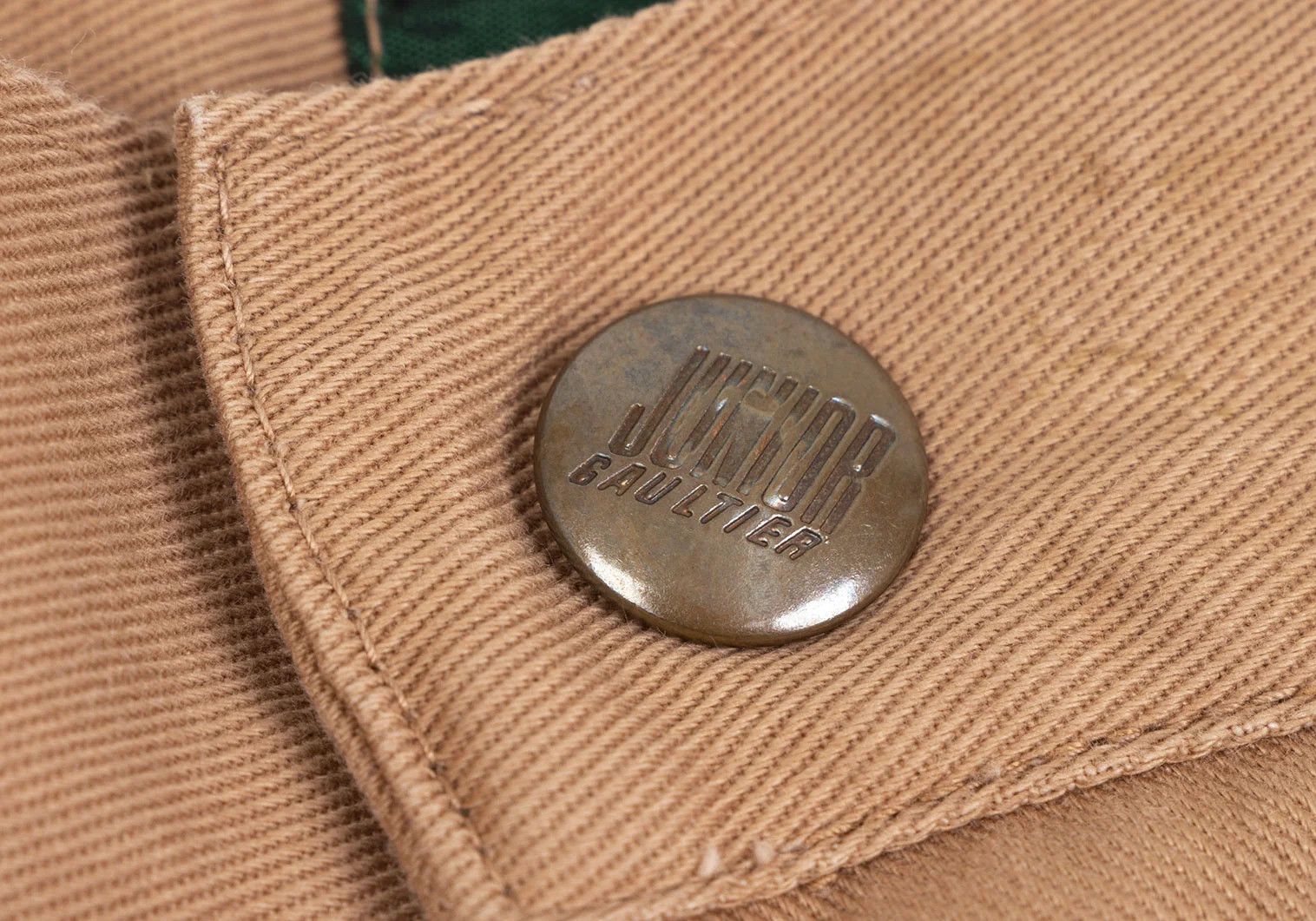 Jean Paul Gaultier Cotton Tapered Pants in Beige Size 48 Size US 32 / EU 48 - 4 Thumbnail