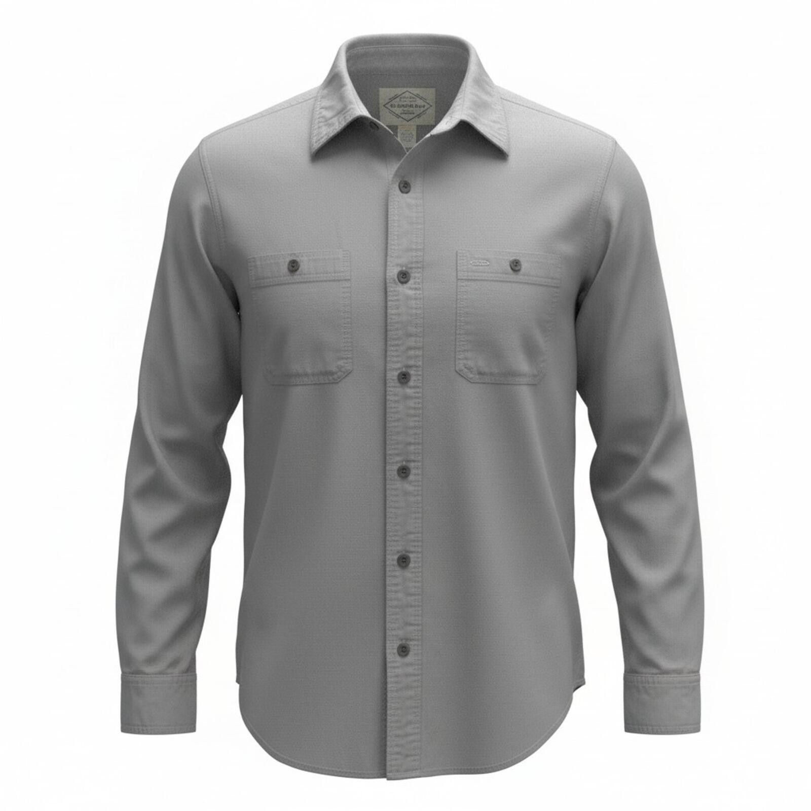 St. Johns Bay 90s Vintage 100% Cotton Gray Work Shirt M Long-sleeve Rugged Size US M / EU 48-50 / 2 - 1 Thumbnail