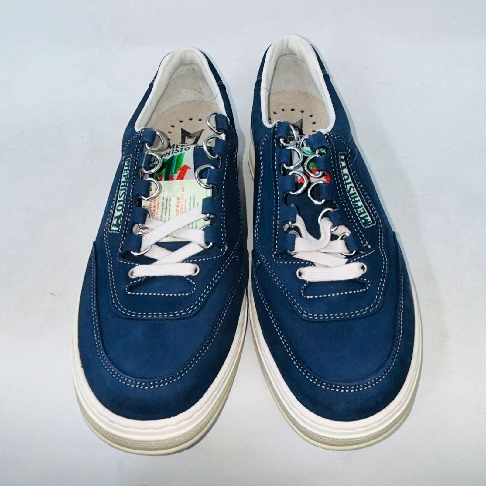 Mephisto MEPHISTO MEN MATCH ATHLETIC LACE LEATHER SNEAKER NAVY SIZE 8 Size US 8 / EU 41 - 2 Thumbnail