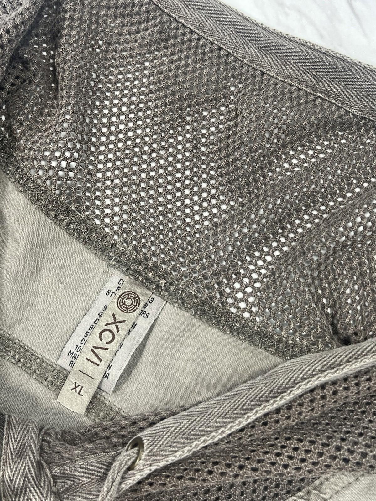 Xavier Wulf / Hollow Squad XCVI - Utility Zip Jacket Hoodie Mesh Panels Taupe Woman #8 Size XL / US 12-14 / IT 48-50 - 5 Thumbnail