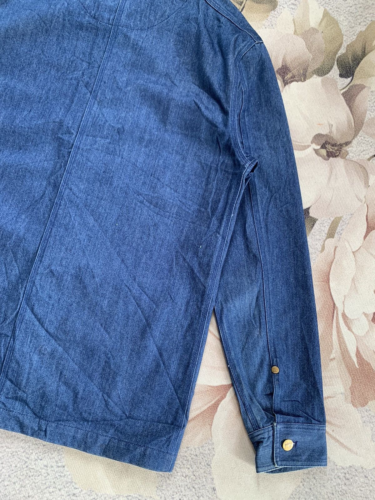 Japanese Brand Donuts 45 Buttons HANDMADE Denim Jacket Size US L / EU 52-54 / 3 - 9 Thumbnail