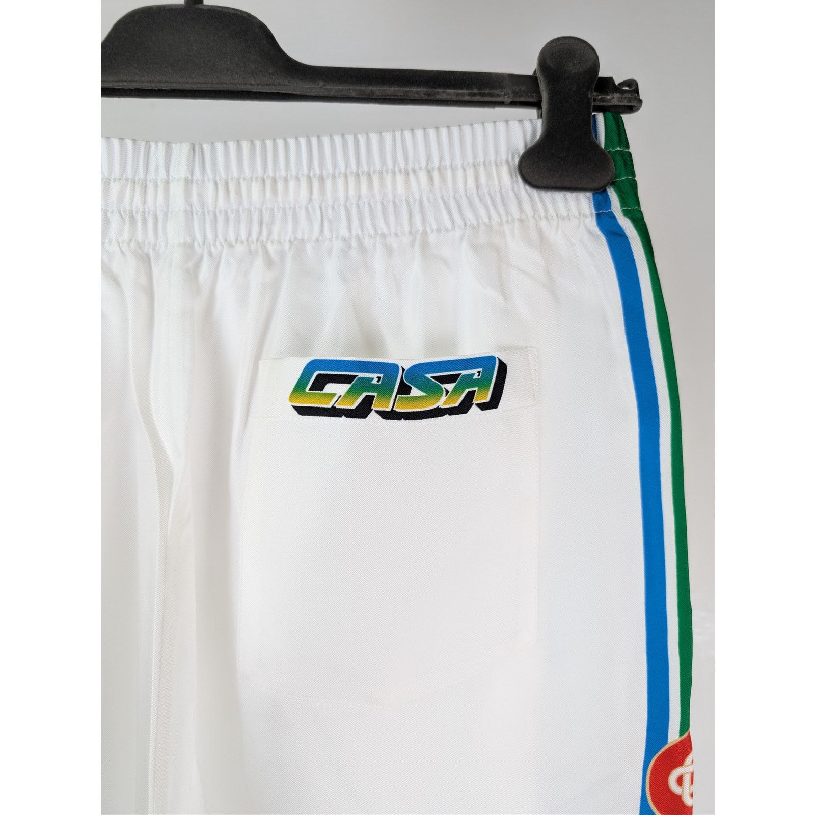 Casablanca o1rshd1 Silk Twill Drawstring Trouser sweatpant Flame Laurel Size US 34 / EU 50 - 12 Thumbnail