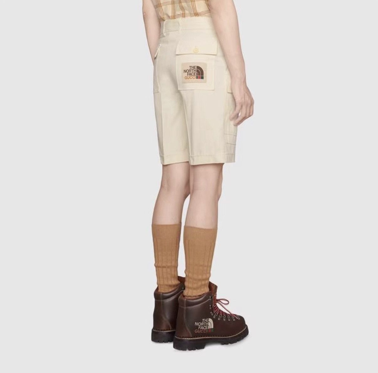 Gucci Gucci x The North Face Co-branded Khaki Cargo Shorts J41 Size US 34 / EU 50 - 6 Thumbnail