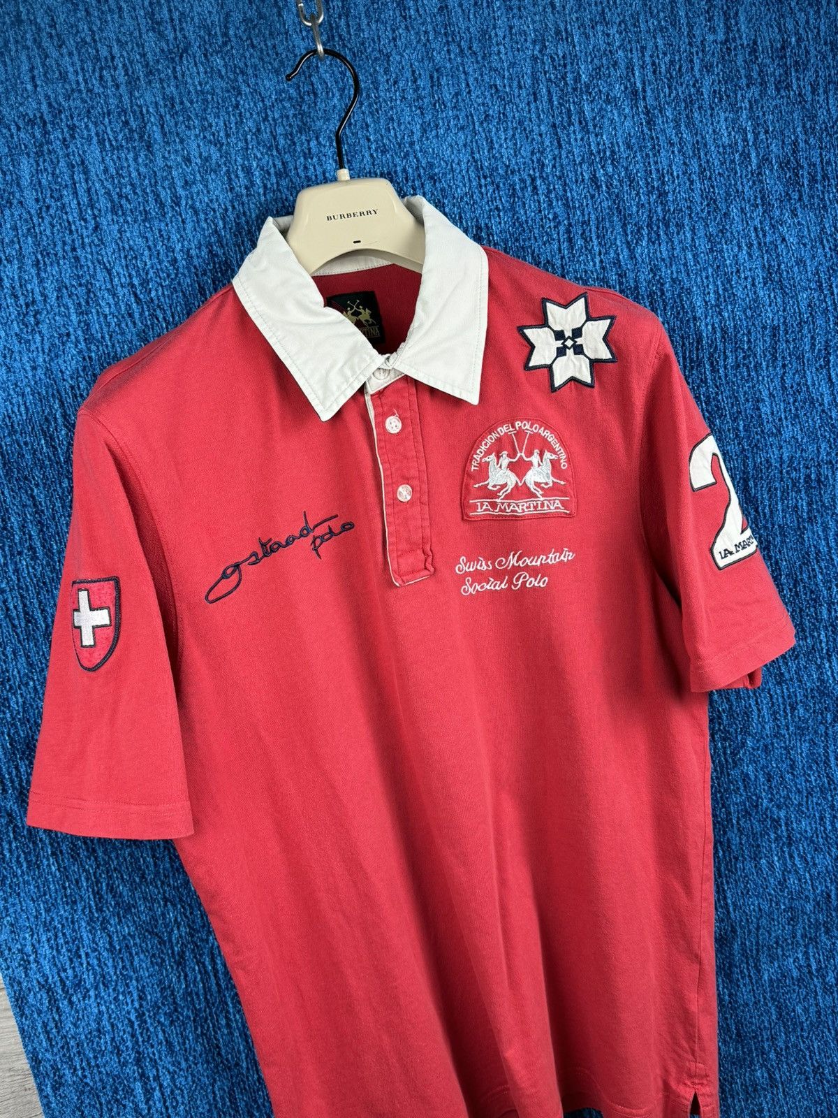 La Martina La Martina Polo Tee T-shirt vintage luxury size L Size US L / EU 52-54 / 3 - 2 Thumbnail