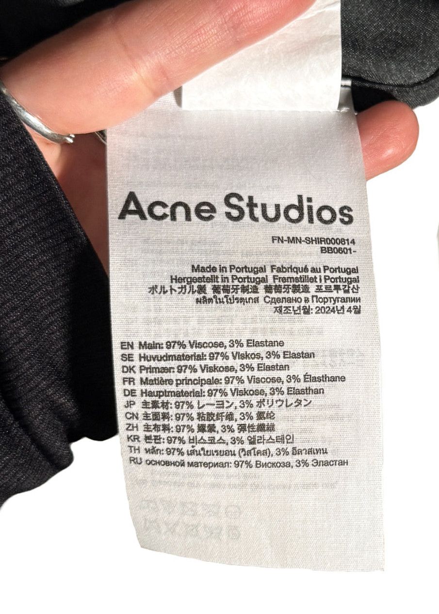 Acne Studios Acne Studios "Carlijn Jacobs" Black Floral Print Shirt Size US S / EU 44-46 / 1 - 7 Thumbnail