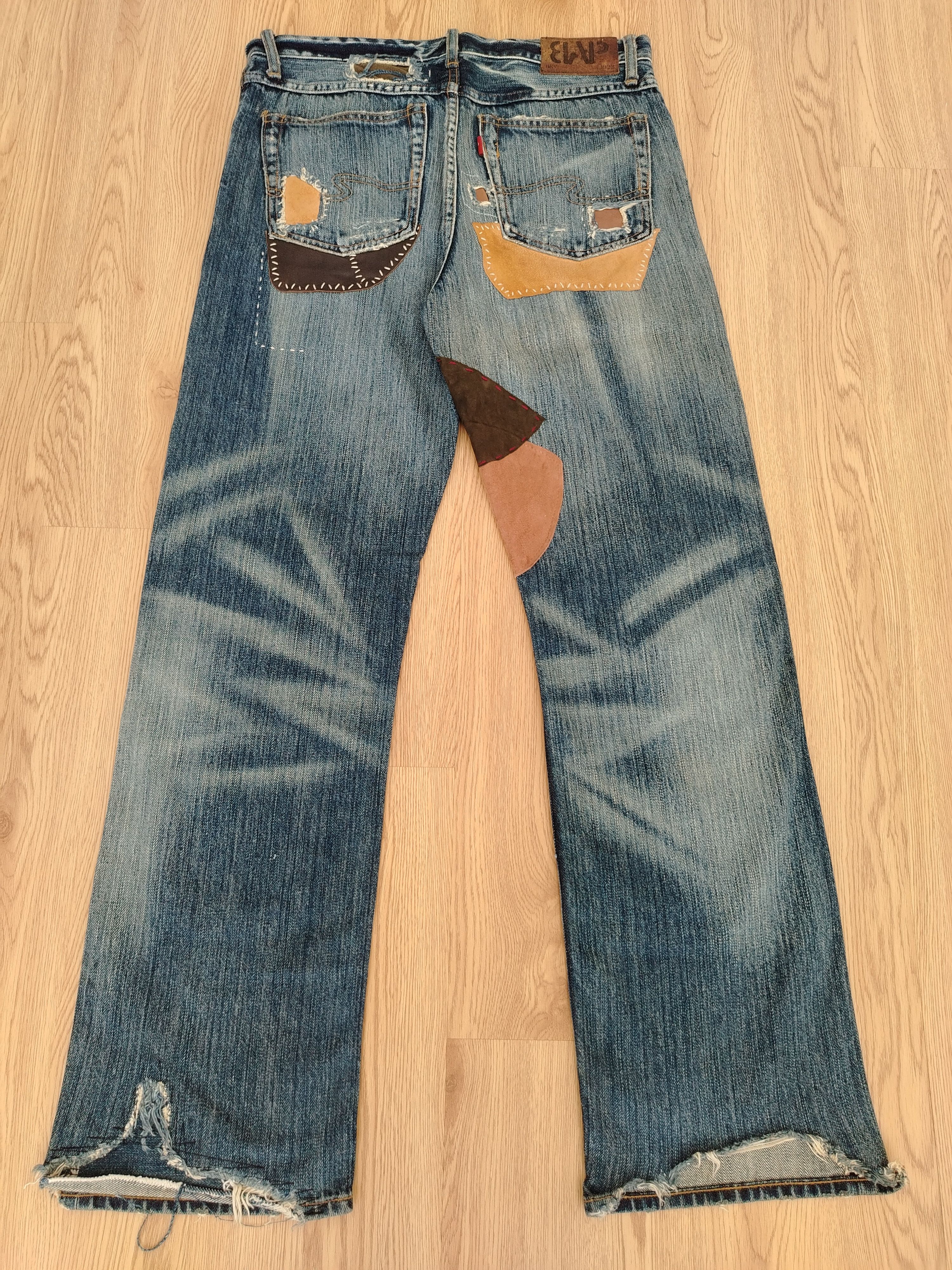 Vintage Sashiko Patchwork Jeans Bonds & Peace Size US 32 / EU 48 - 16 Thumbnail