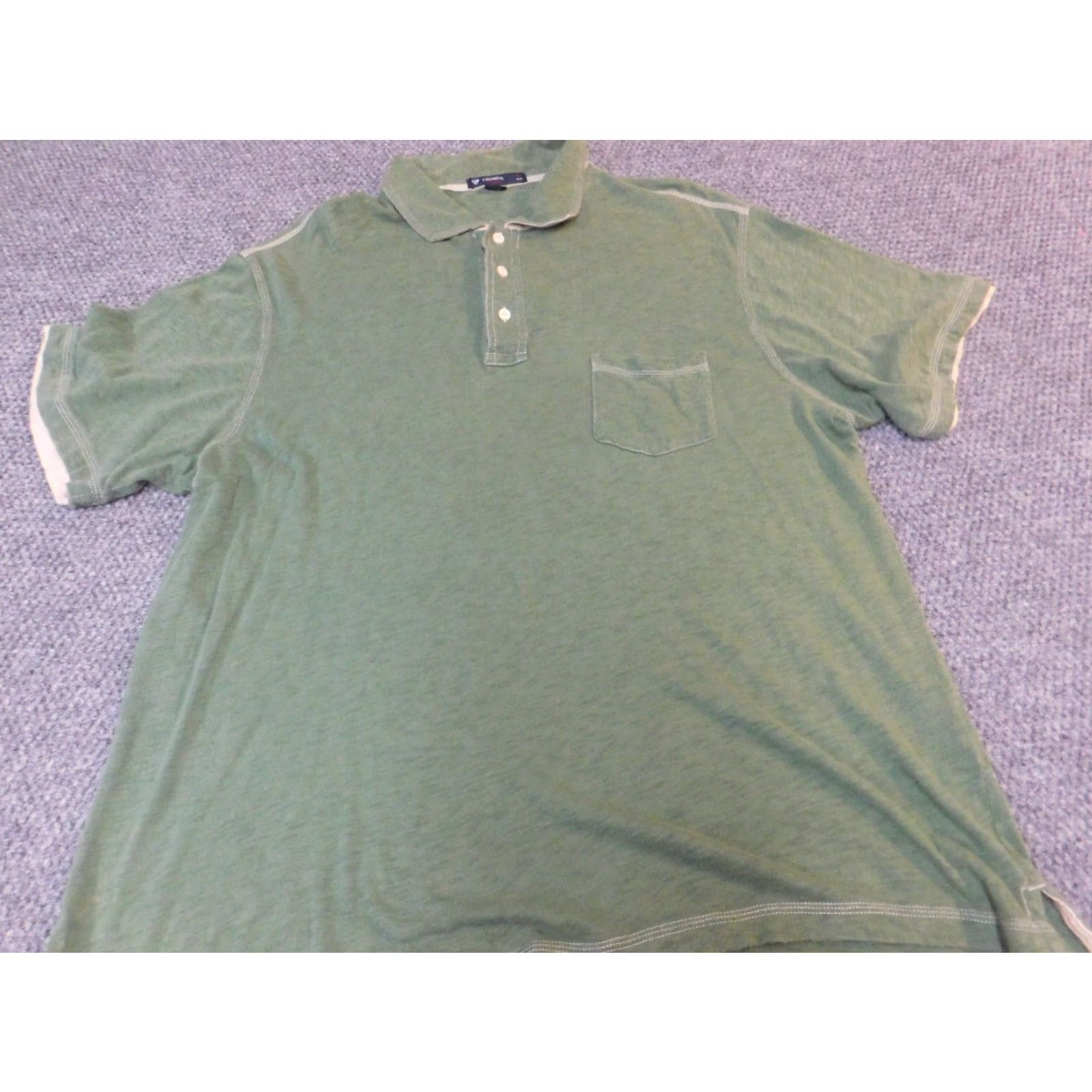 Cremieux Cremieux Polo Shirt XL Green Button-Down Collared Short Sleeve Regular Pocket Golf Classic Mens Size US XL / EU 56 / 4 - 3 Thumbnail