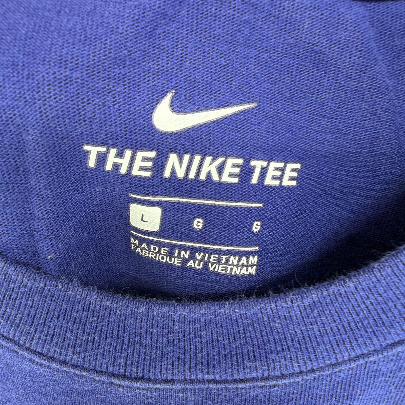 Nike Nike Flight Series Throwback Cotton T-Shirt Blue Logo Graphi Size US L / EU 52-54 / 3 - 3 Thumbnail