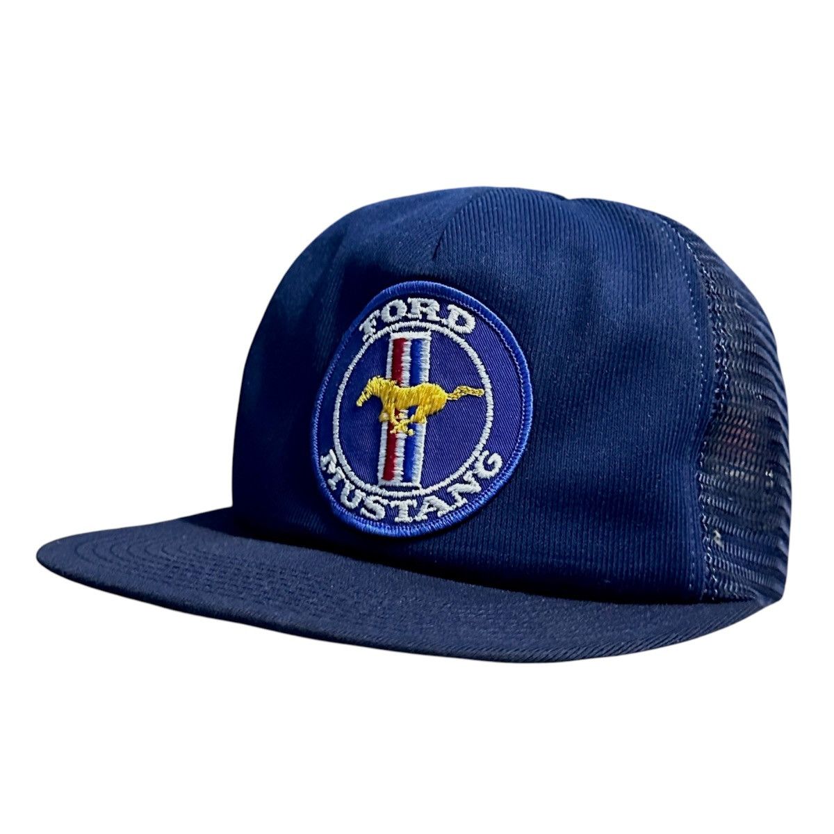 Ford (S/M) Vintage 80s Ford Mustang USA Trucker Cap Hat Snapback Size ONE SIZE - 2 Thumbnail