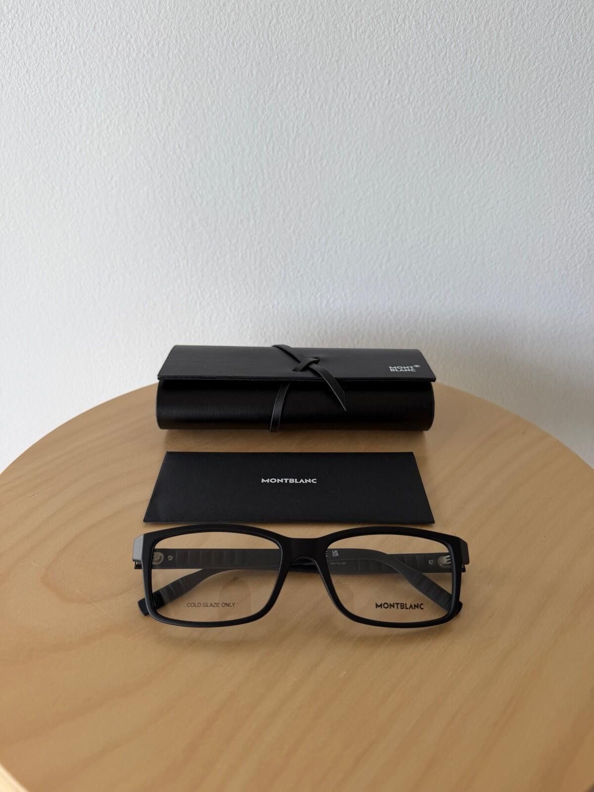 Montblanc New montblanc optical glasses frames eyeglasses MB0066O 001 Size ONE SIZE - 1 Thumbnail