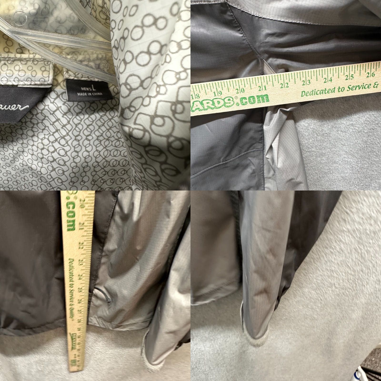Eddie Bauer VINTAGE Eddie Bauer Jacket Adult Large Gray Windbreaker Water Resistant Hooded Vest Mens Size US L / EU 52-54 / 3 - 8 Thumbnail