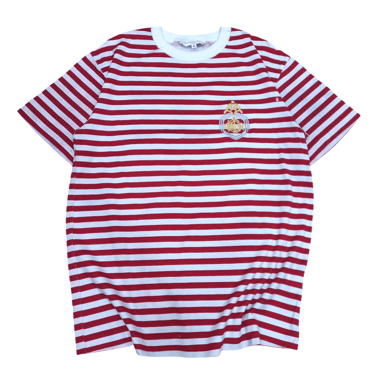 クリスチャン ディオール Cotton striped T-shirt Dior Long-Sleeve Striped Top, Size M