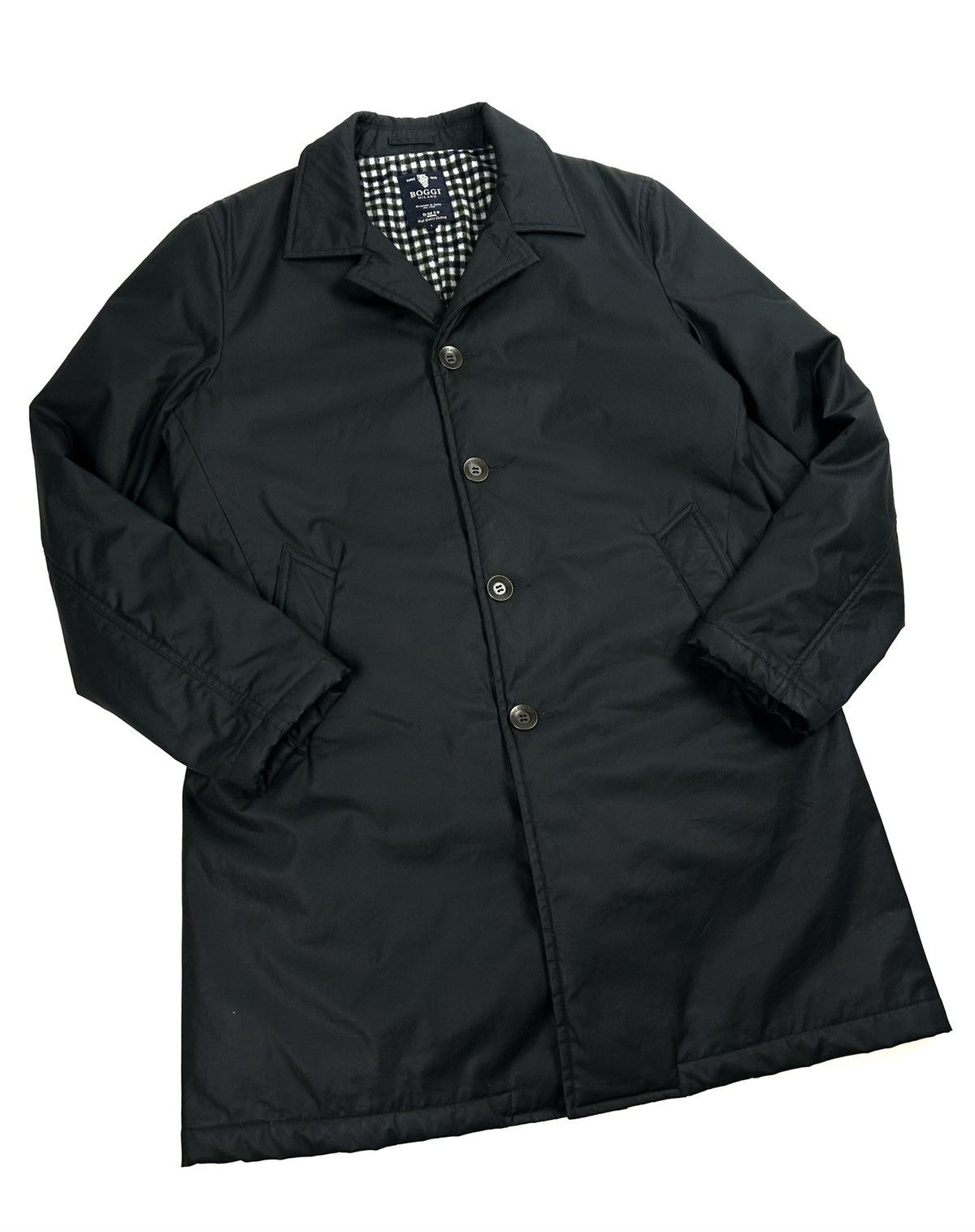 Boggi Vintage Boggi Milano Heavy Coat Wool Blend Black Men’s L Size US L / EU 52-54 / 3 - 3 Thumbnail