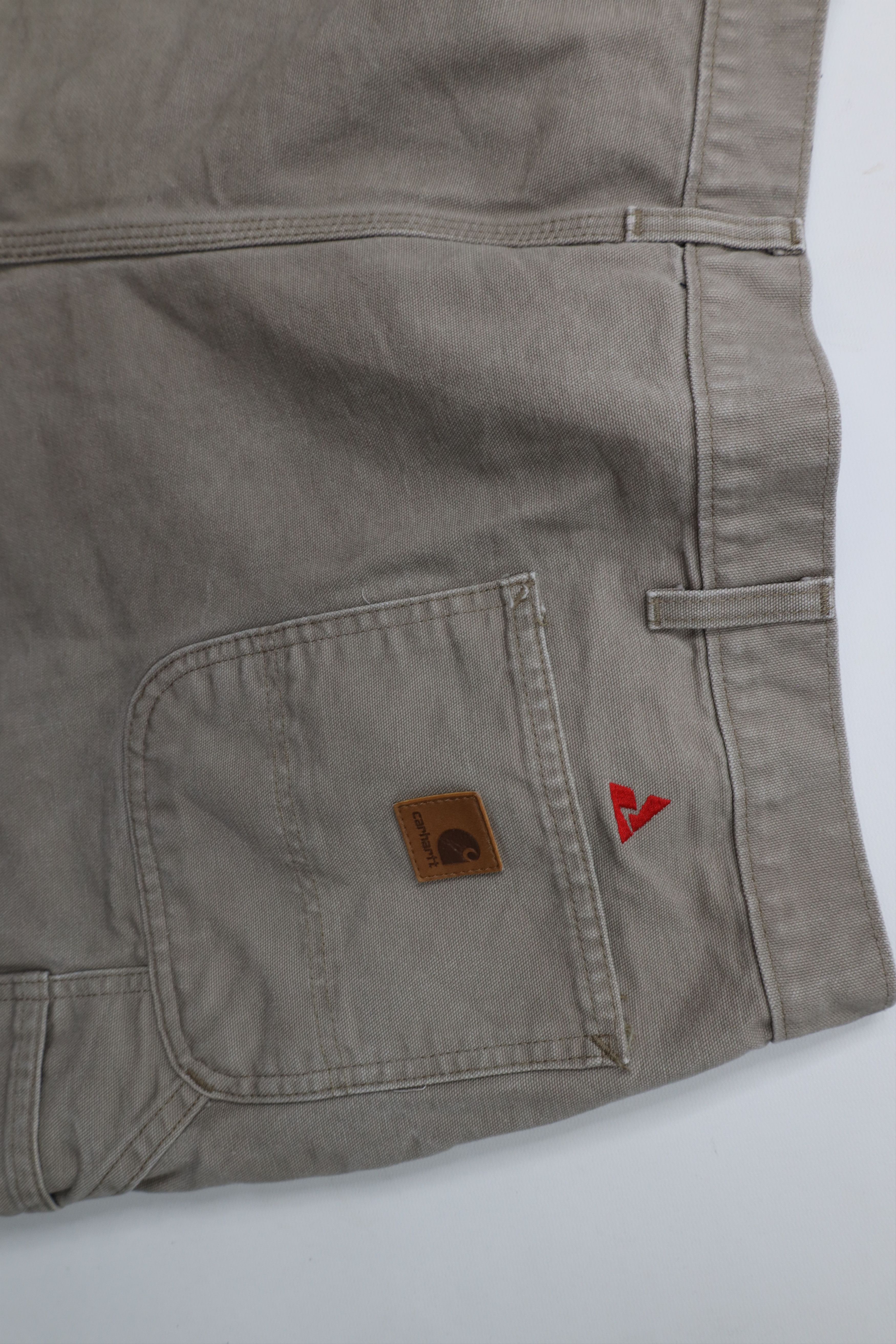 Carhartt × Vintage Vintage Y2K Carhartt Dungaree Wide Leg Canvas Pants Desert Size US 44 / EU 60 - 14 Thumbnail