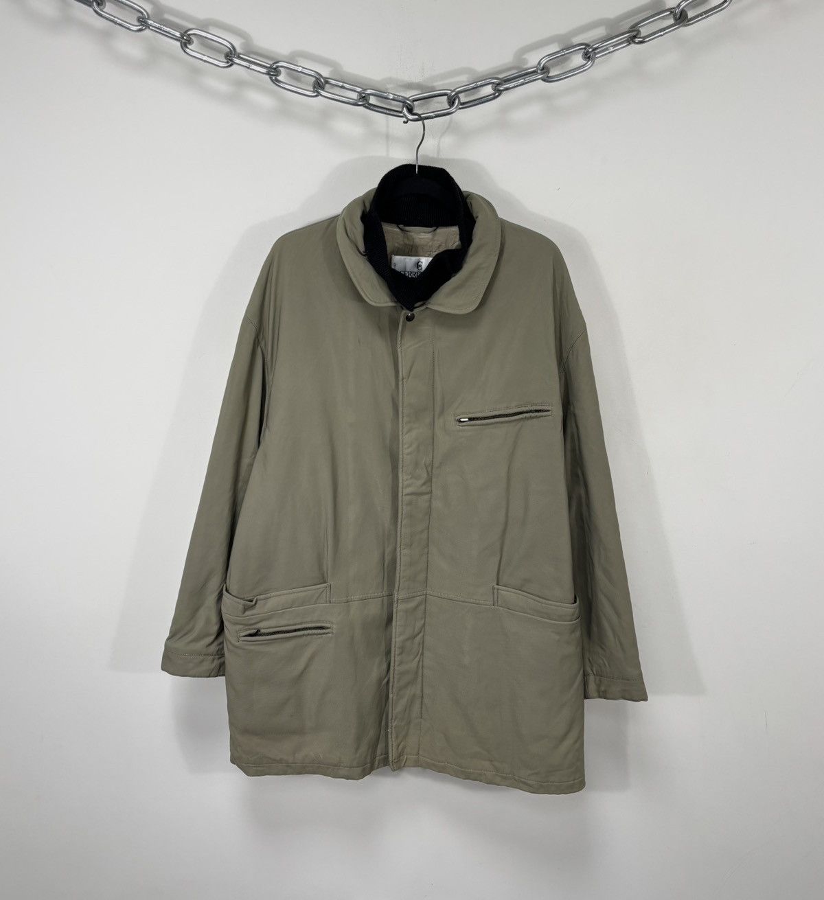 Cerruti 1881 Cerruti 1881 Vintage Men’s Beige Insulated Tech Parka Coat Size US XL / EU 56 / 4 - 1 Thumbnail