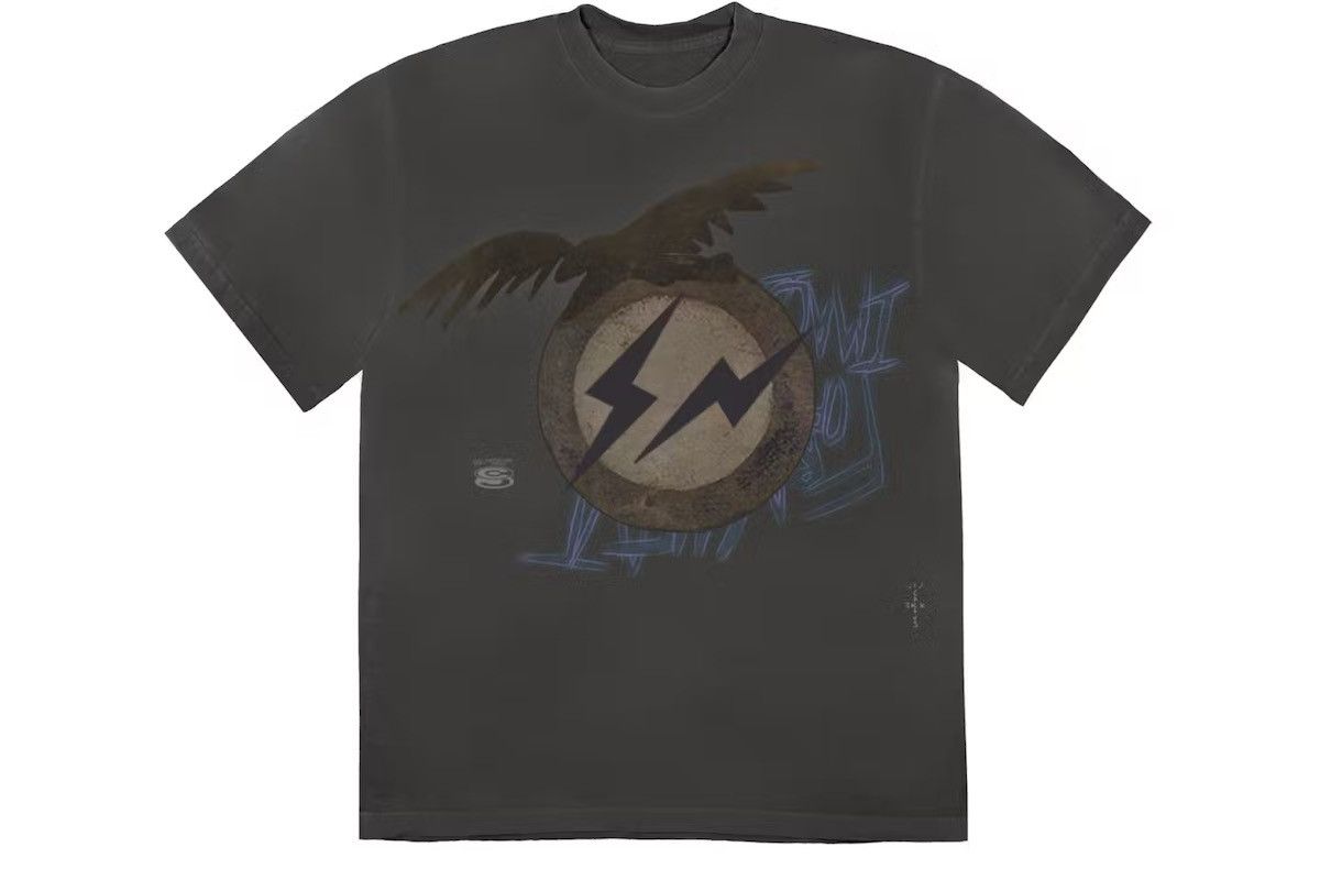 Cactus jack for Fragment create tee washed Black XL