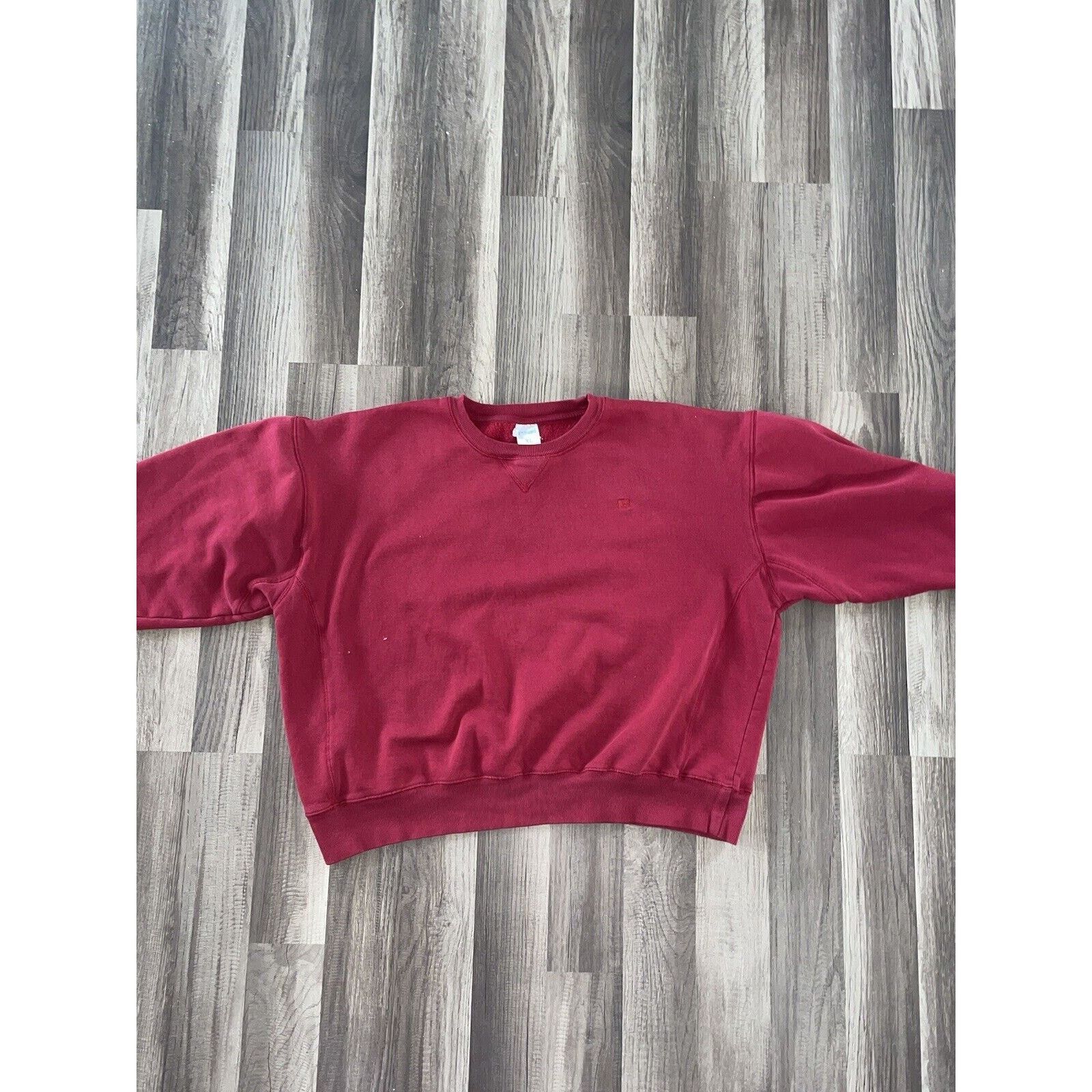 Russell Athletic × Vintage Vintage Russell Athletic Crewneck XL Crimson Red Size US XL / EU 56 / 4 - 1 Thumbnail
