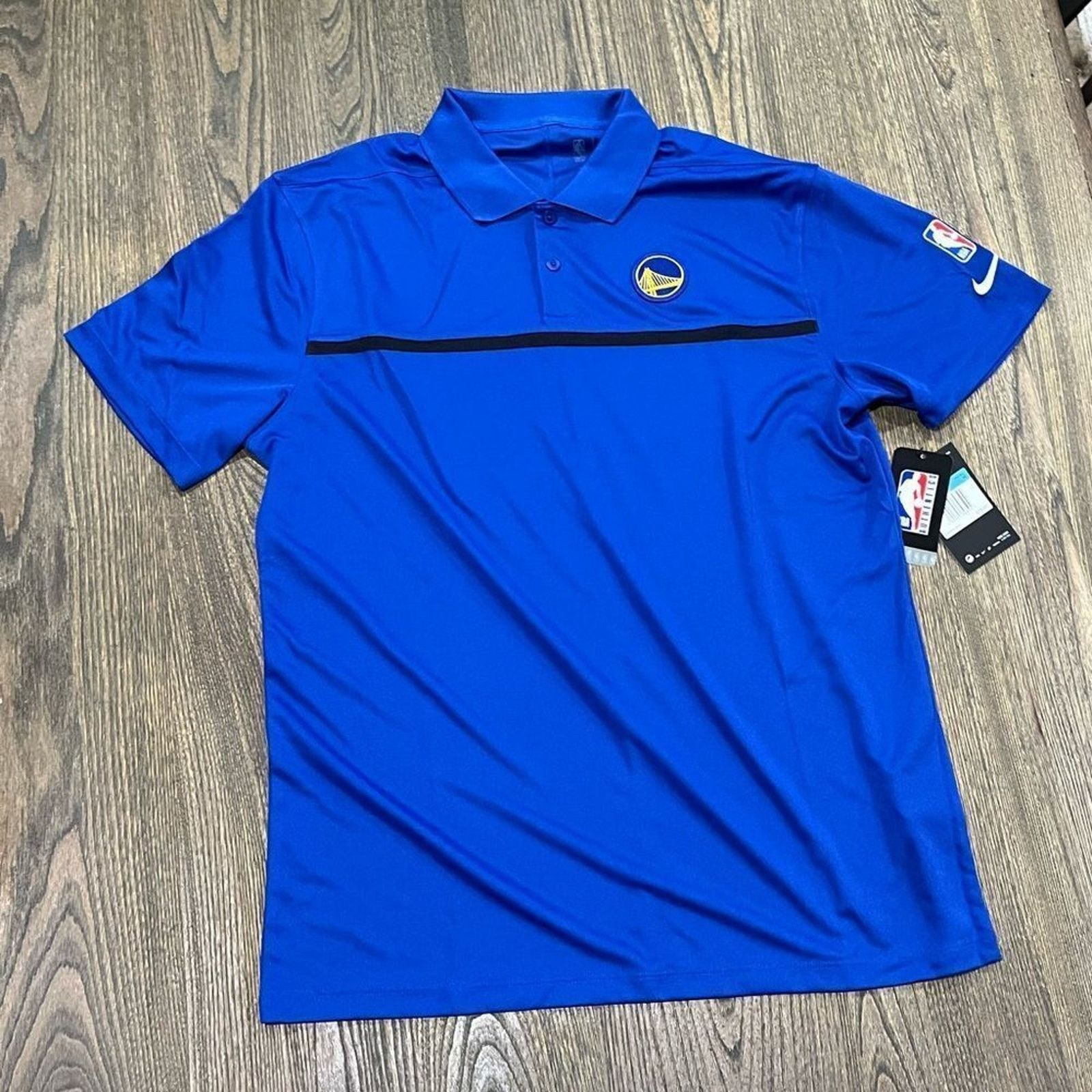 Nike NWT Nike Mens Dri-Fit NBA Golden State Warriors Polo Shirt M Size US M / EU 48-50 / 2 - 1 Thumbnail