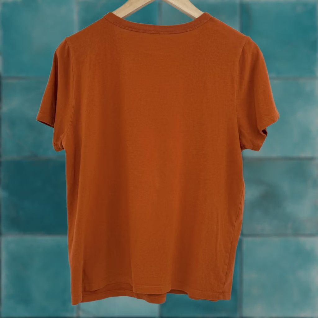 Old Navy Old Navy Everywear Crewneck Tee Shirt Top Womens M Medium Burnt Orange Casual Basic Normcore Size M / US 6-8 / IT 42-44 - 1 Thumbnail