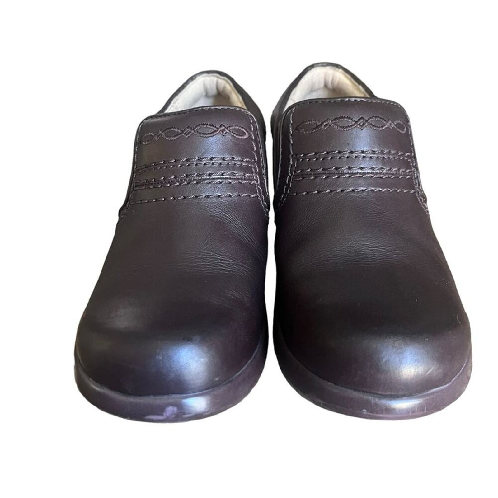 Ariat ARIAT Women's Clogs Size 6 Brown Leather Slip On Size US 6 / IT 36 - 3 Thumbnail